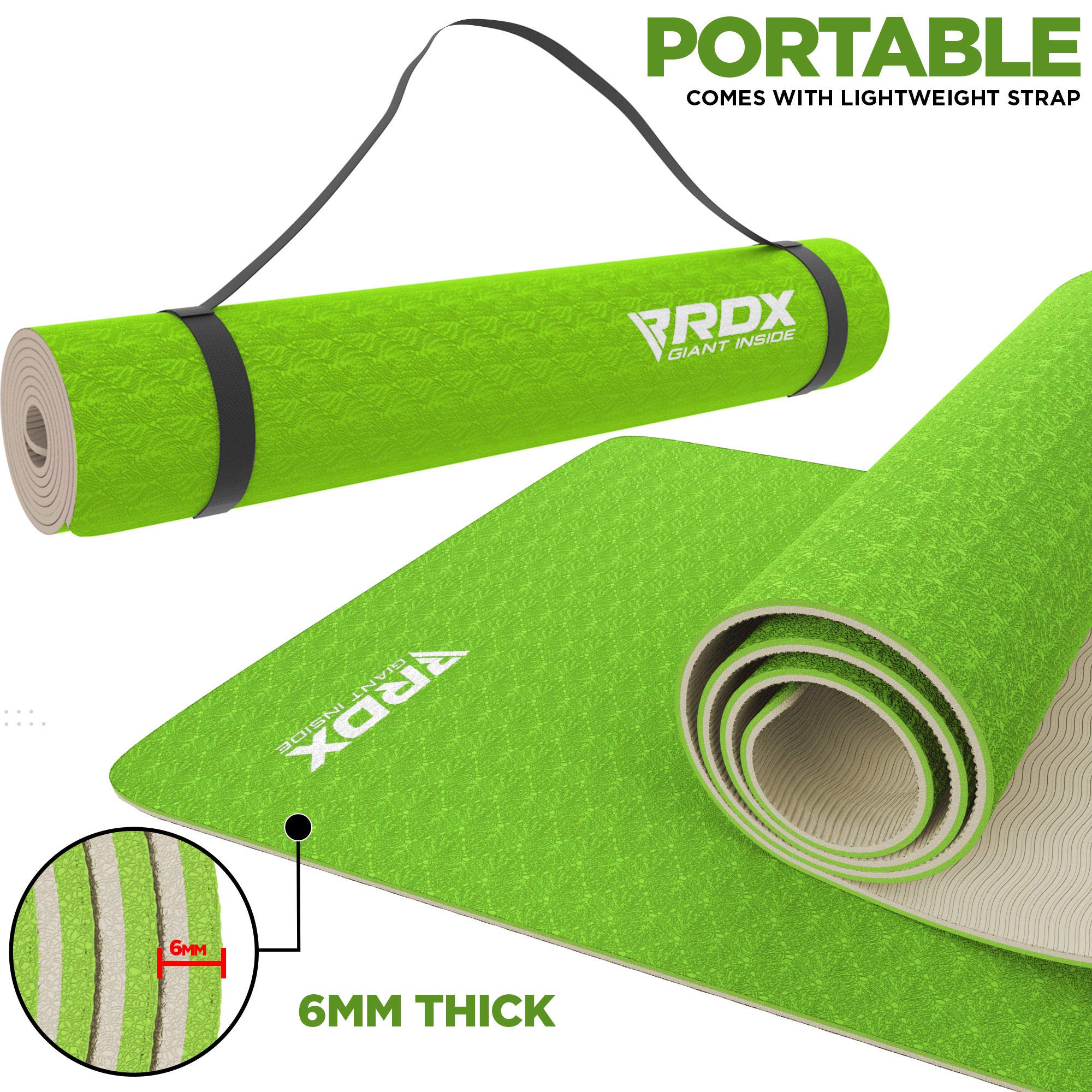 rdx-yogamatte-183x61x0-6-cm-tpe-6-mm-gymnastikmatte-rutschfest-mit-tasche-2 image 6