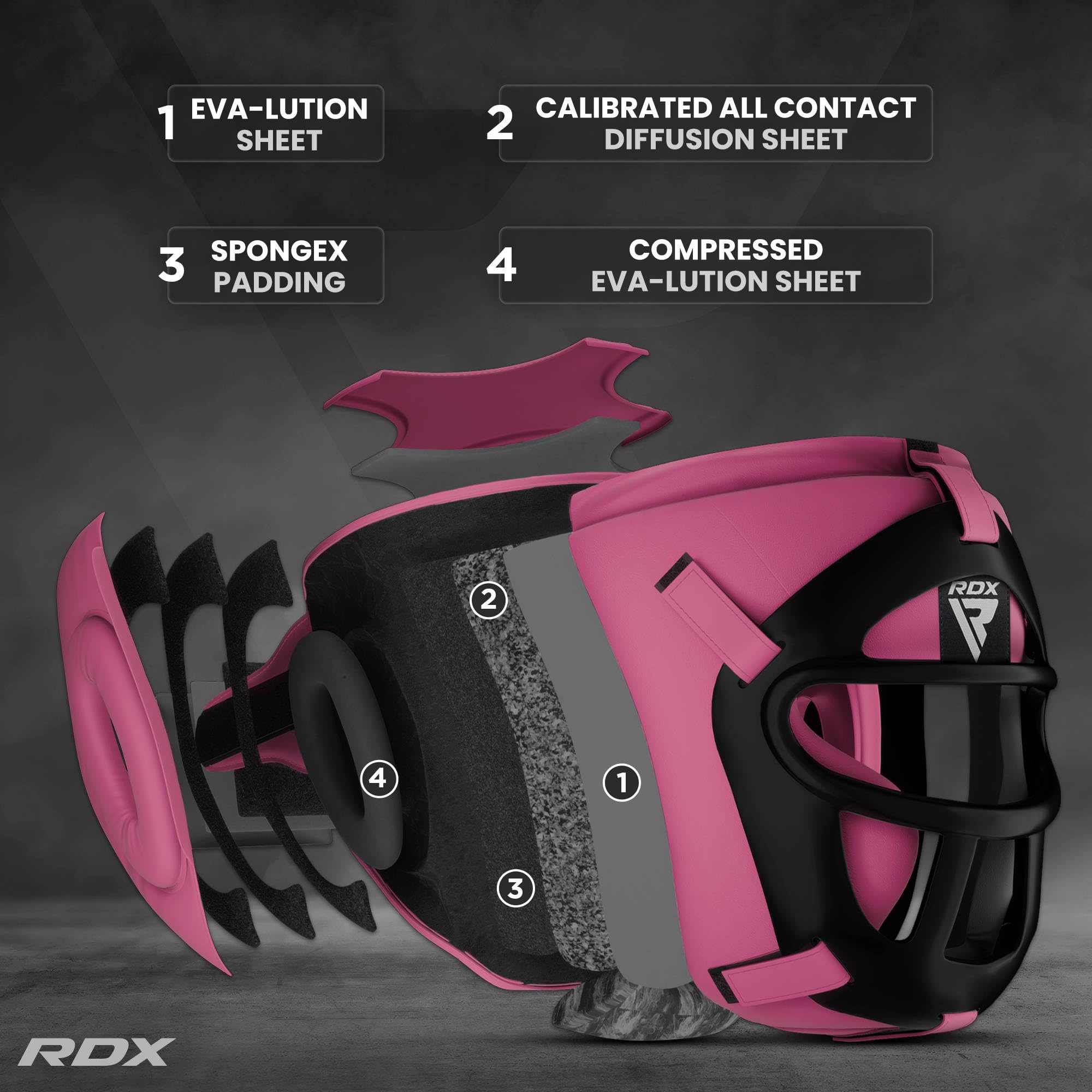 rdx-kopfschutz-boxen-mit-gitter-maya-hide-leder-mma-kickboxen-thaiboxen-gesichts image 5