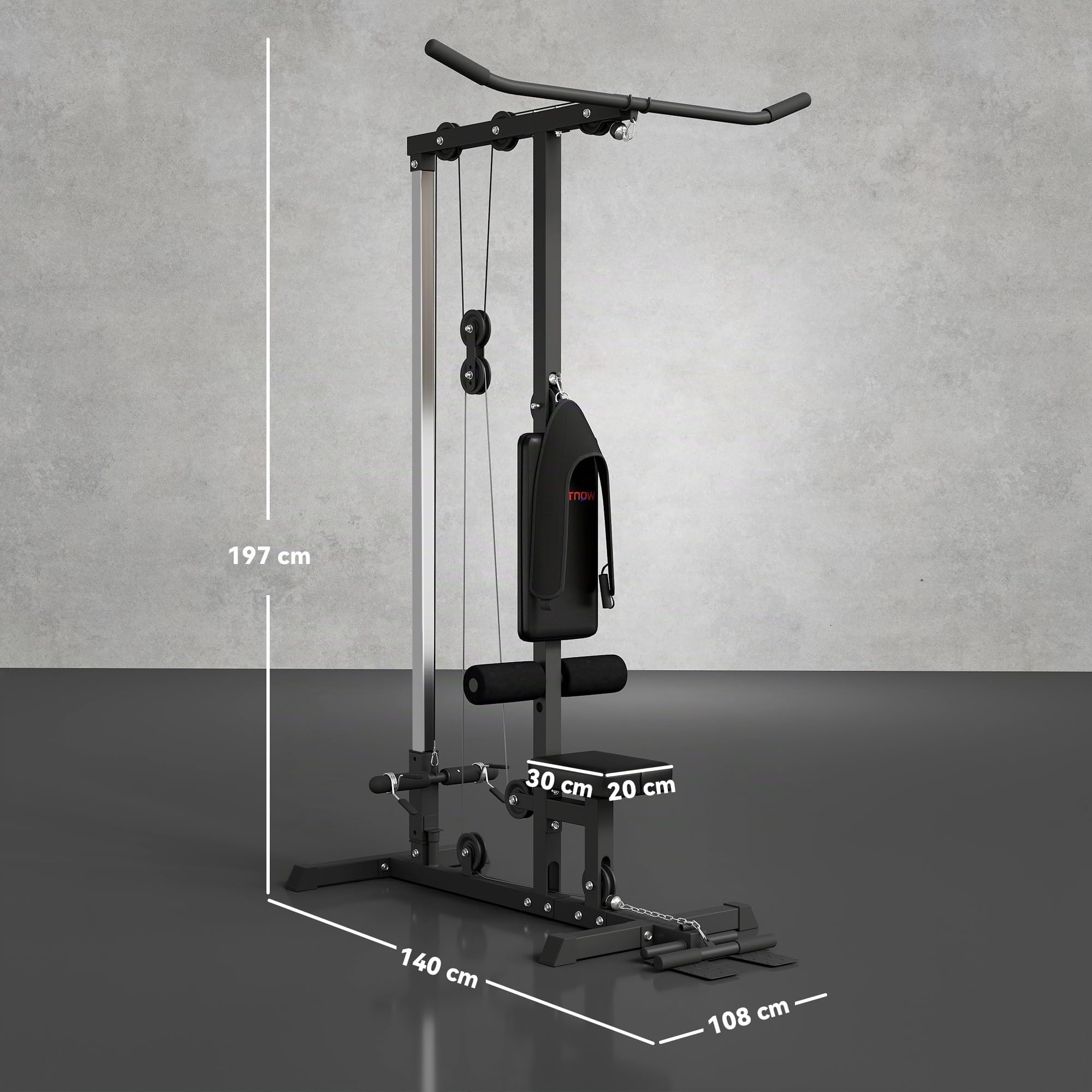 sportnow-kraftstation-latzugstation-kabelzug-bis-50-kg image 3