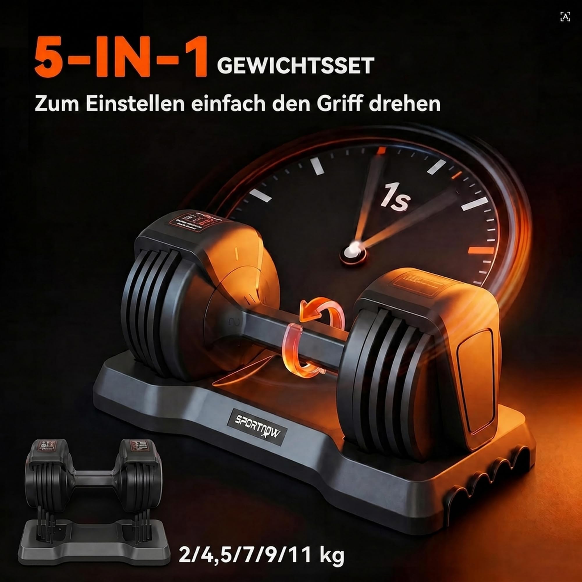 sportnow-verstellbare-hantel-2-11-kg-mit-one-touch-drehregler image 3