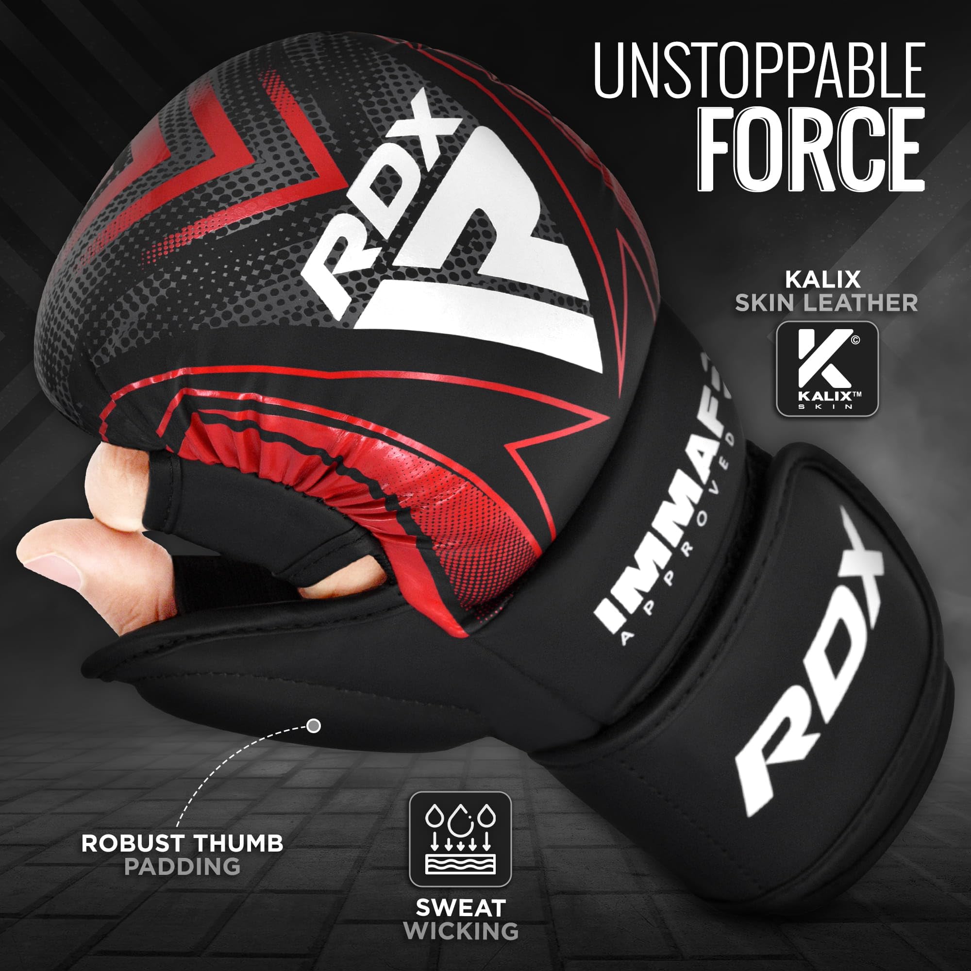 rdx-f17-immaf-sparring-grappling-handschuhe-hybrid-mma-handschuhe image 2