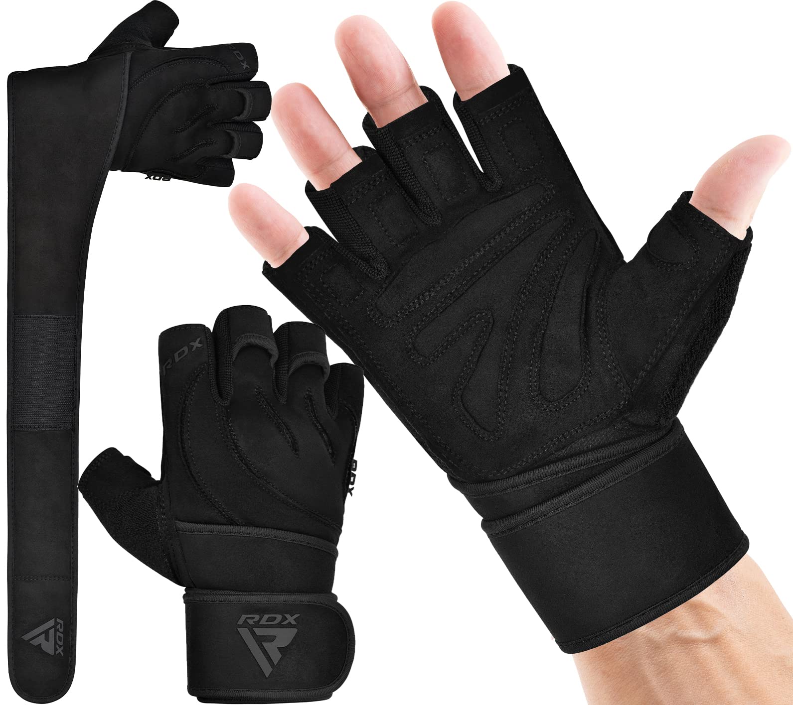 rdx-trainingshandschuhe-mit-handgelenkschutz-f-r-krafttraining image 1