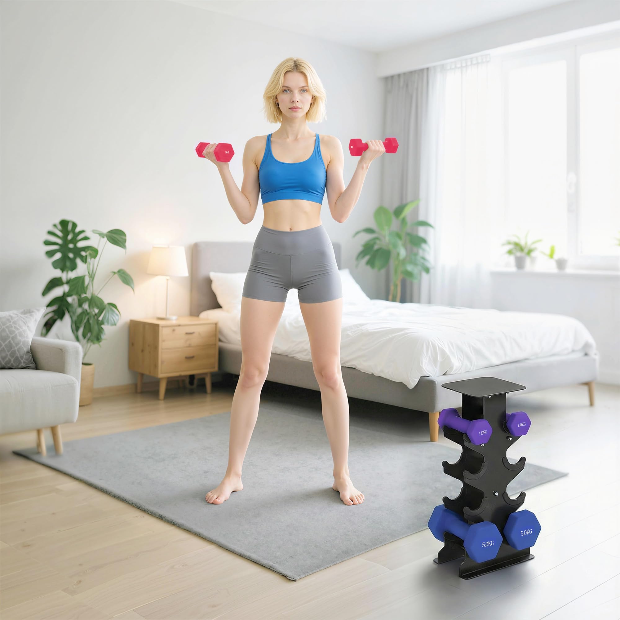 sportnow-kurzhantel-set-1-4-kg-paar-bunt-mit-st-nder image 8