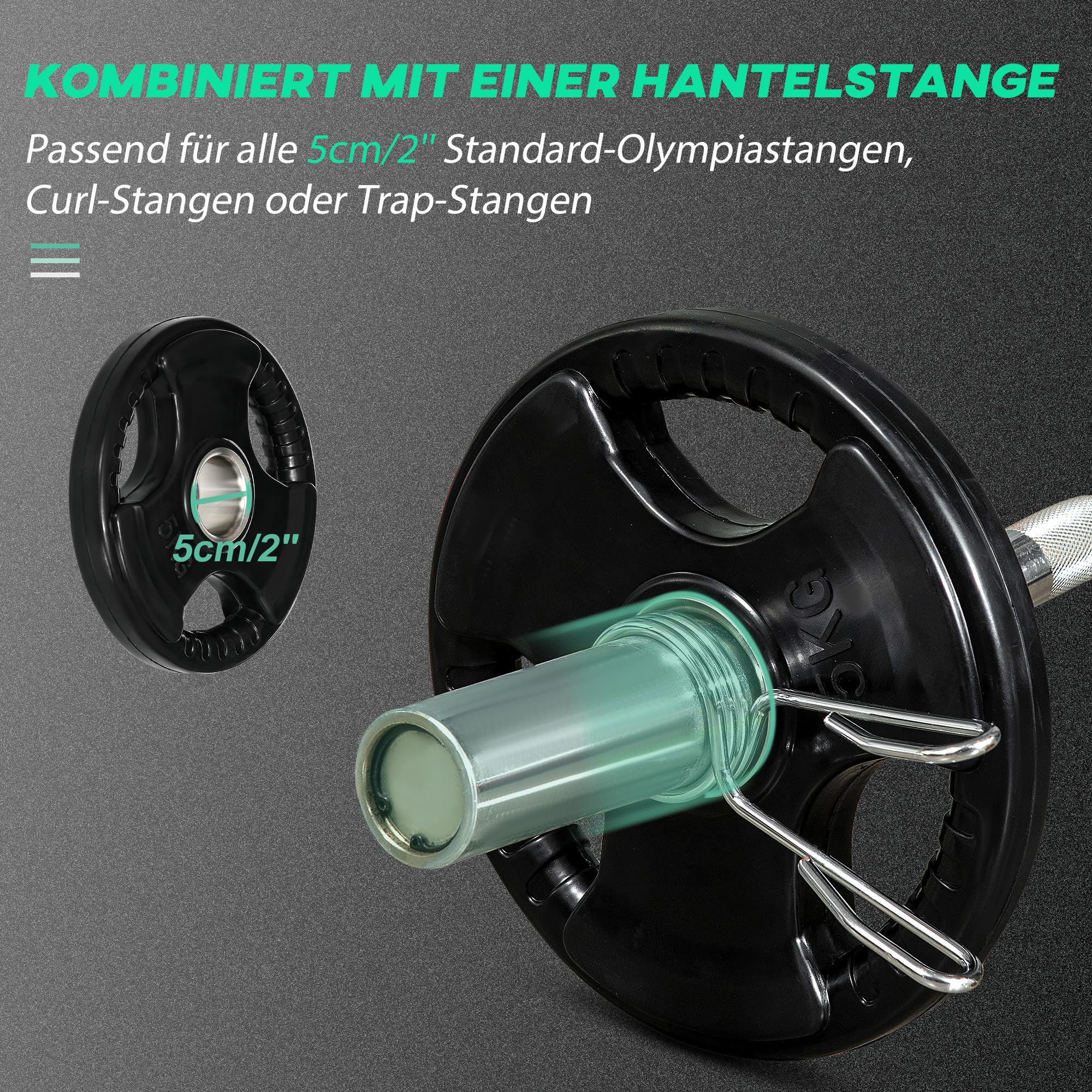 sportnow-hantelscheiben-2er-set-tri-grip-5-kg-24-cm-gummiert image 4