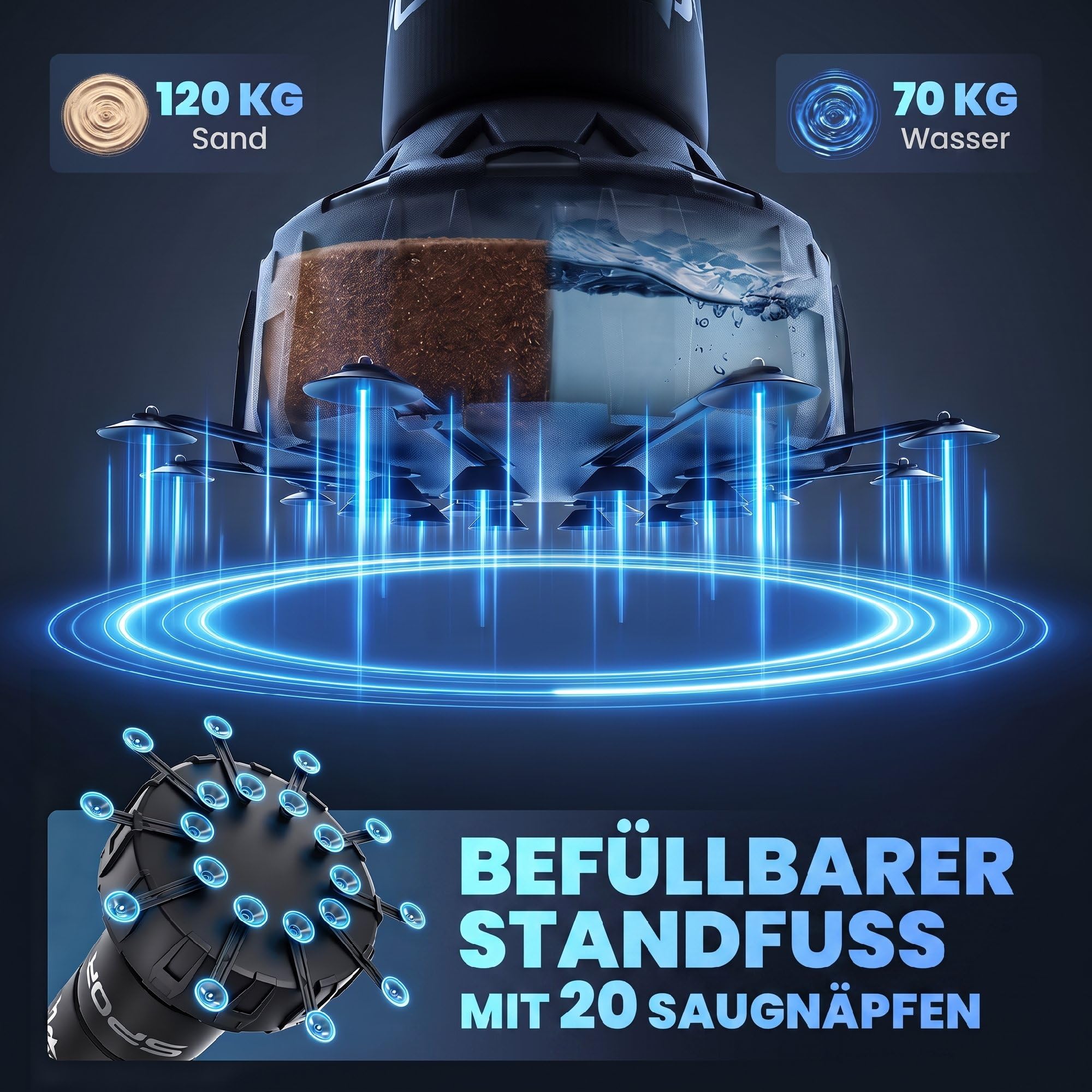 sportnow-boxsack-freistehend-180-cm-mit-saugfu-120-kg-basis image 3