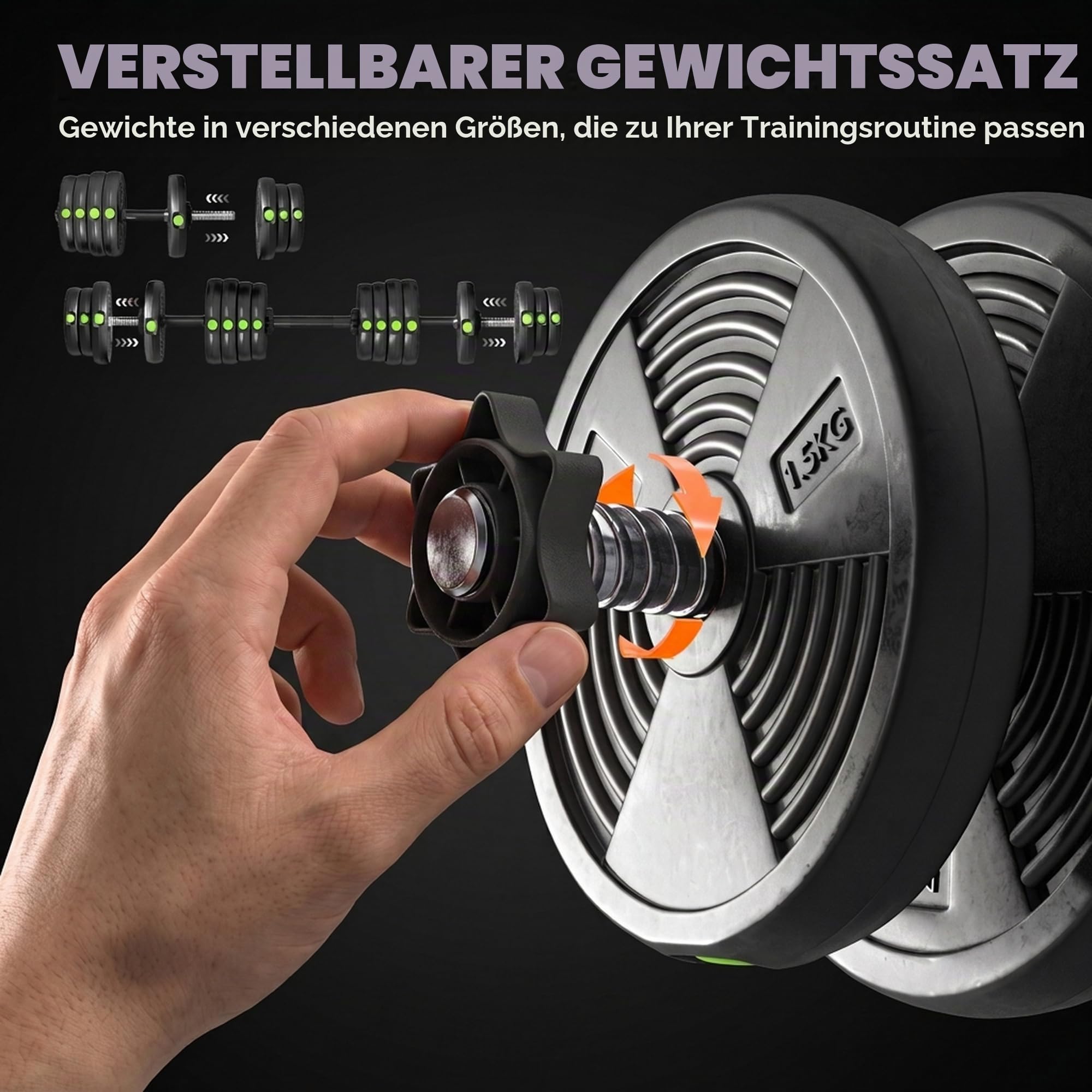 sportnow-2-in-1-hantel-set-verstellbar-30-kg-kurzhantel-und-langhantel image 4