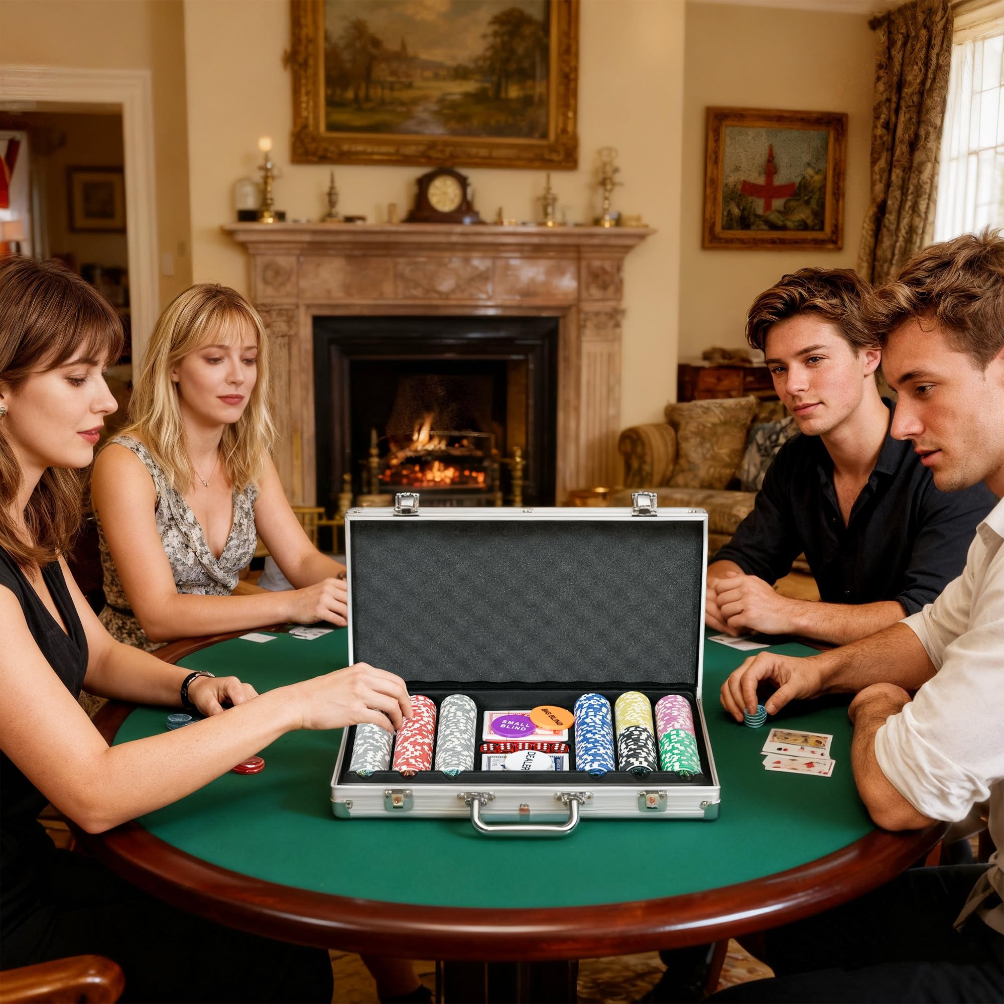 sportnow-pokerkoffer-set-300-pokerchips-11-5g-mit-schloss-silber image 8