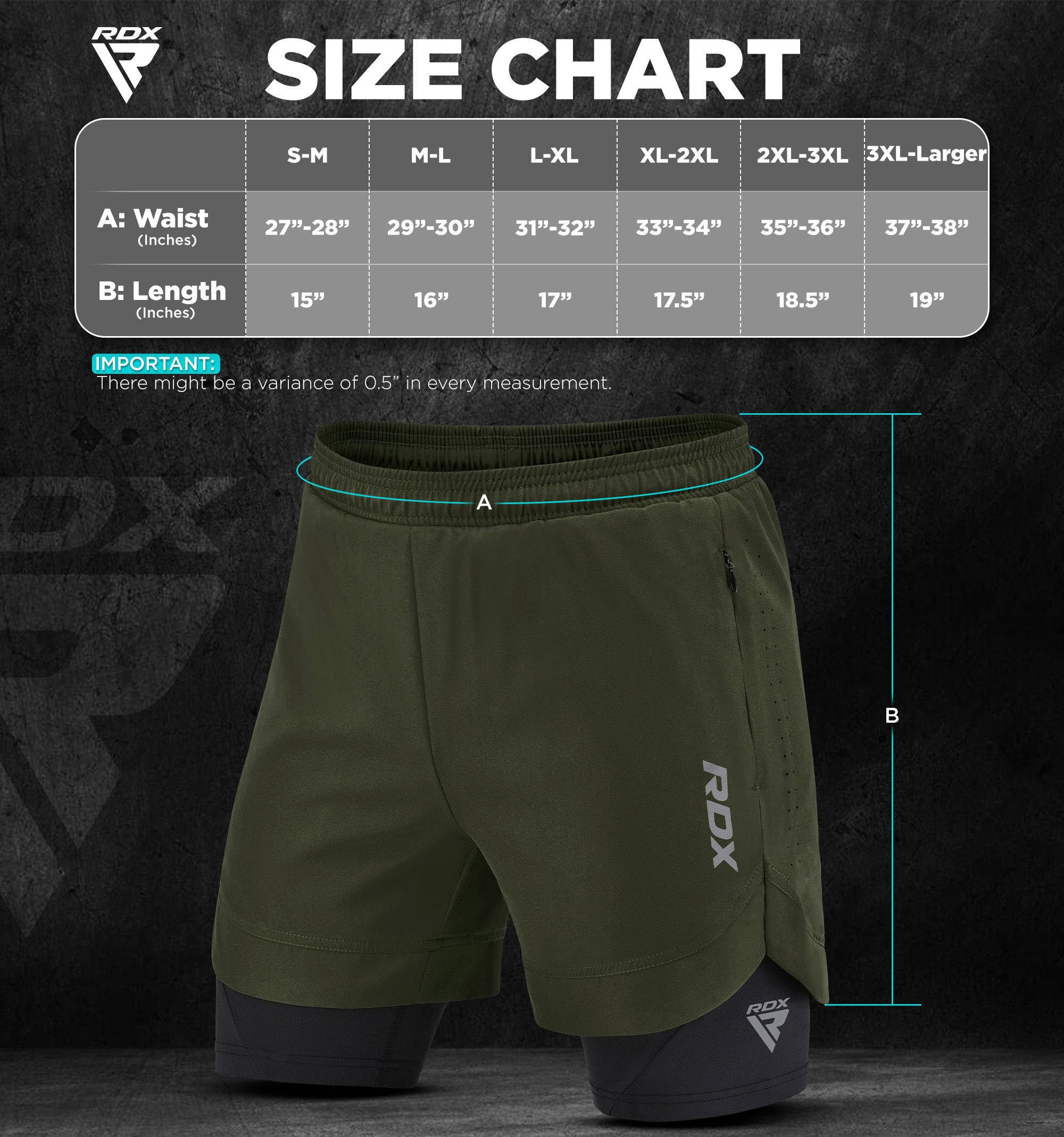 rdx-2-in-1-laufshorts-herren-kurz-mit-kompression image 6