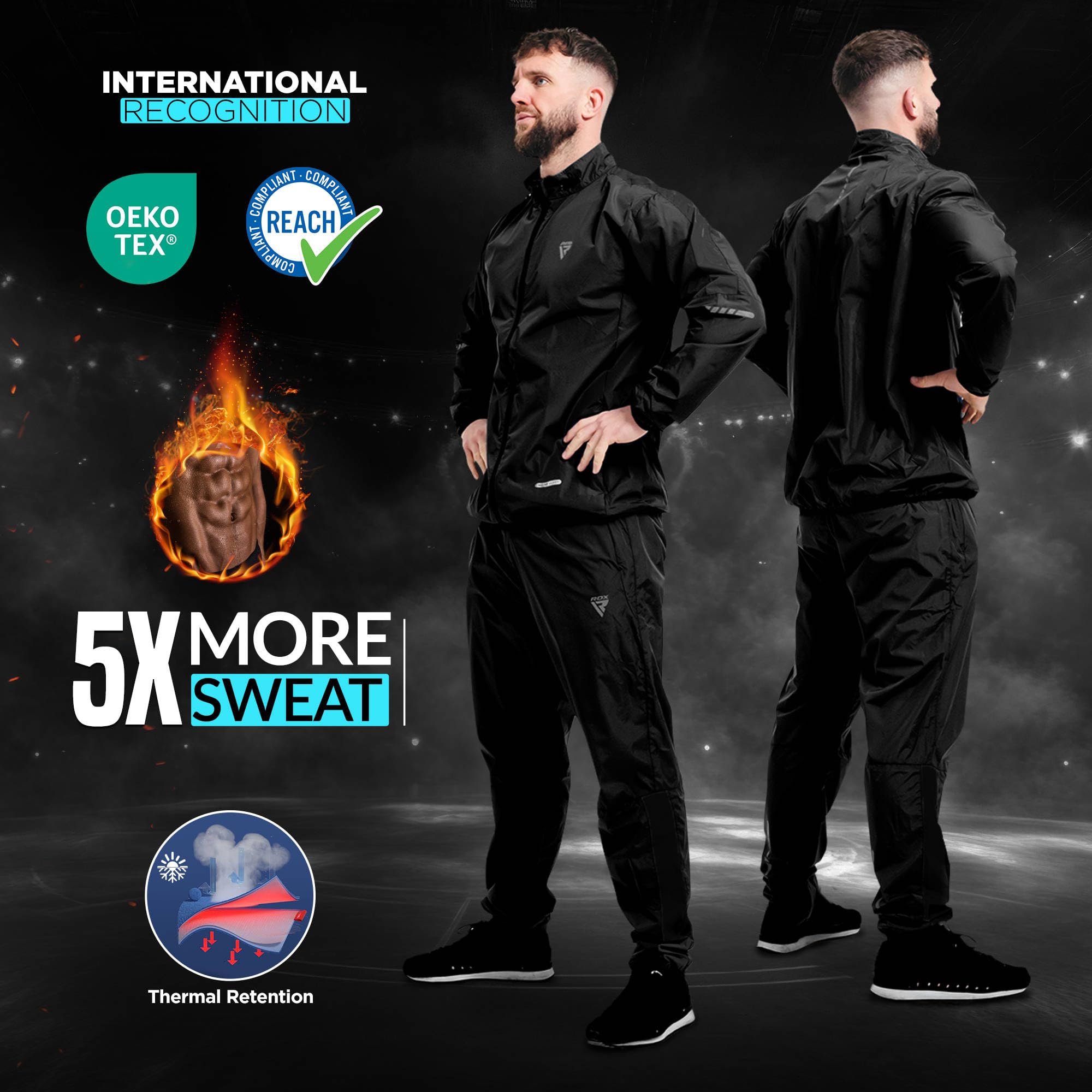rdx-saunaanzug-zum-abnehmen-reach-oeko-tex-100-zertifiziert-sweatsuit-f-r-fitnes image 2