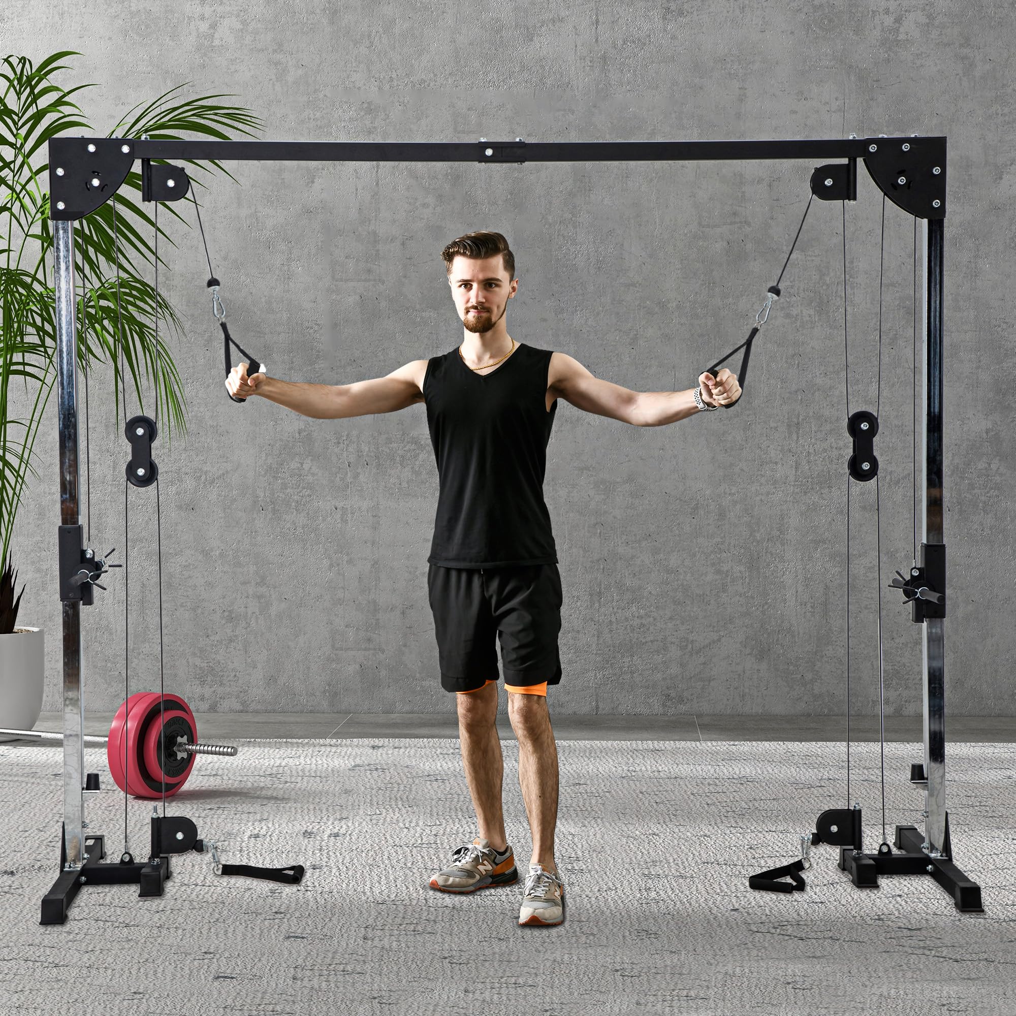 sportnow-kabelzug-kraftstation-245-x-207-cm-50-kg-pro-seite image 2