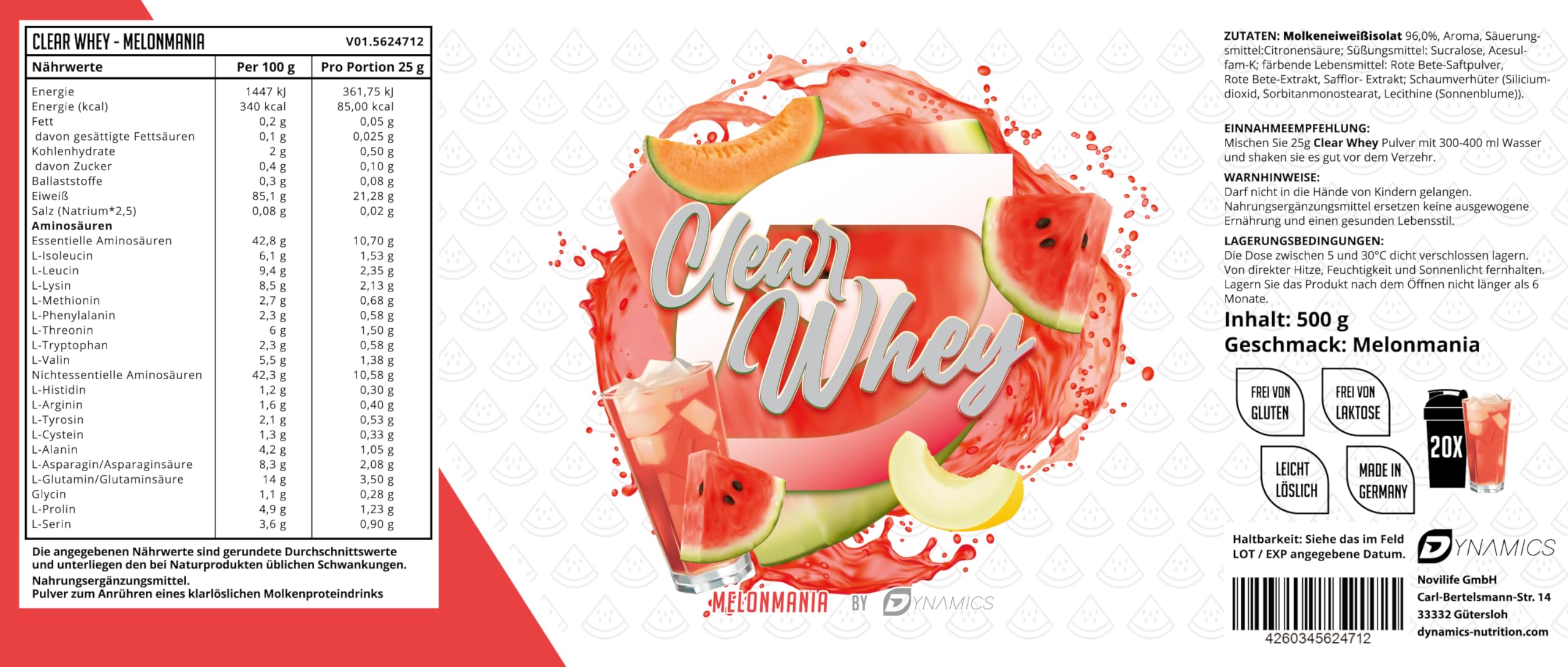 dynamics-clear-whey-isolate-500-g-melonmania image 2