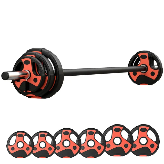 sportnow-hantelset-20-kg-verstellbar-mit-6-scheiben-langhantel image 1