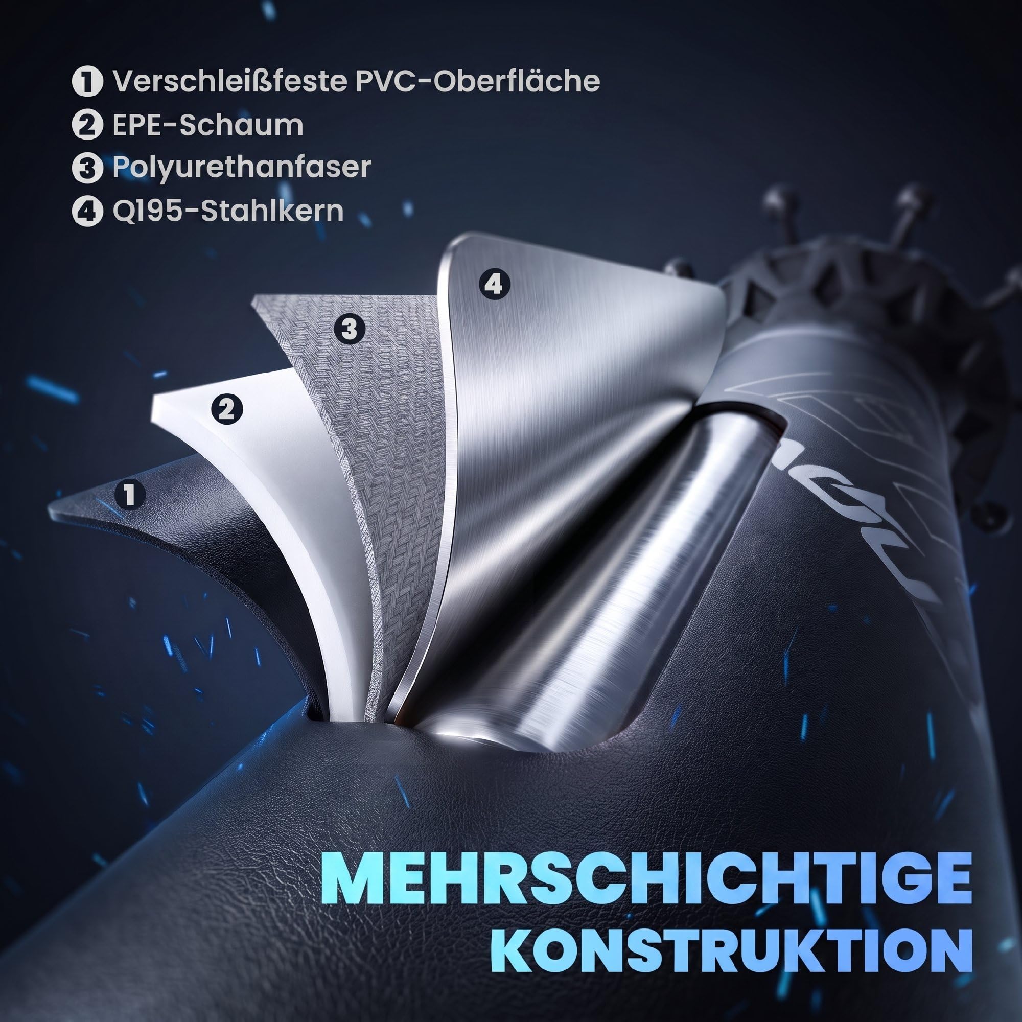 sportnow-boxsack-freistehend-180-cm-mit-saugfu-120-kg-basis image 5