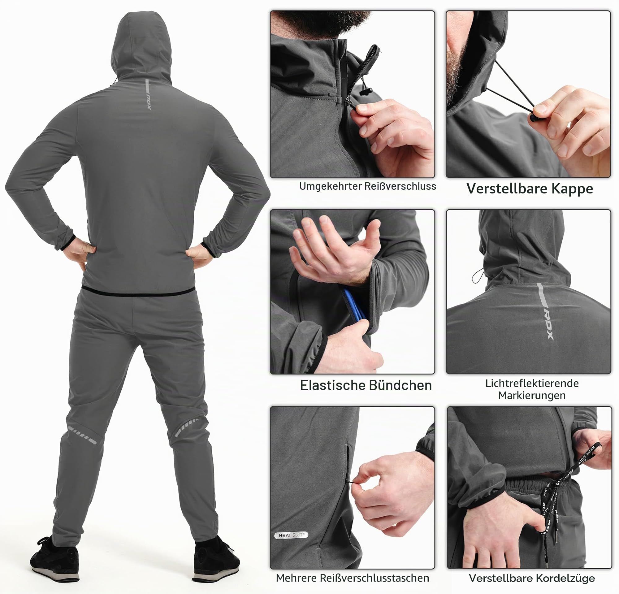 rdx-saunaanzug-reach-sweat-suit-mit-kapuze-thermo-trainingsanzug image 4