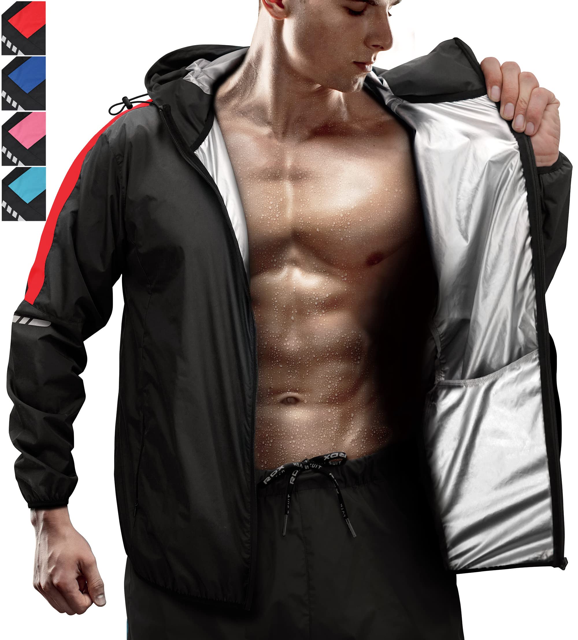 rdx-saunaanzug-h1-mit-kapuze-oeko-tex-100-herren-damen image 1