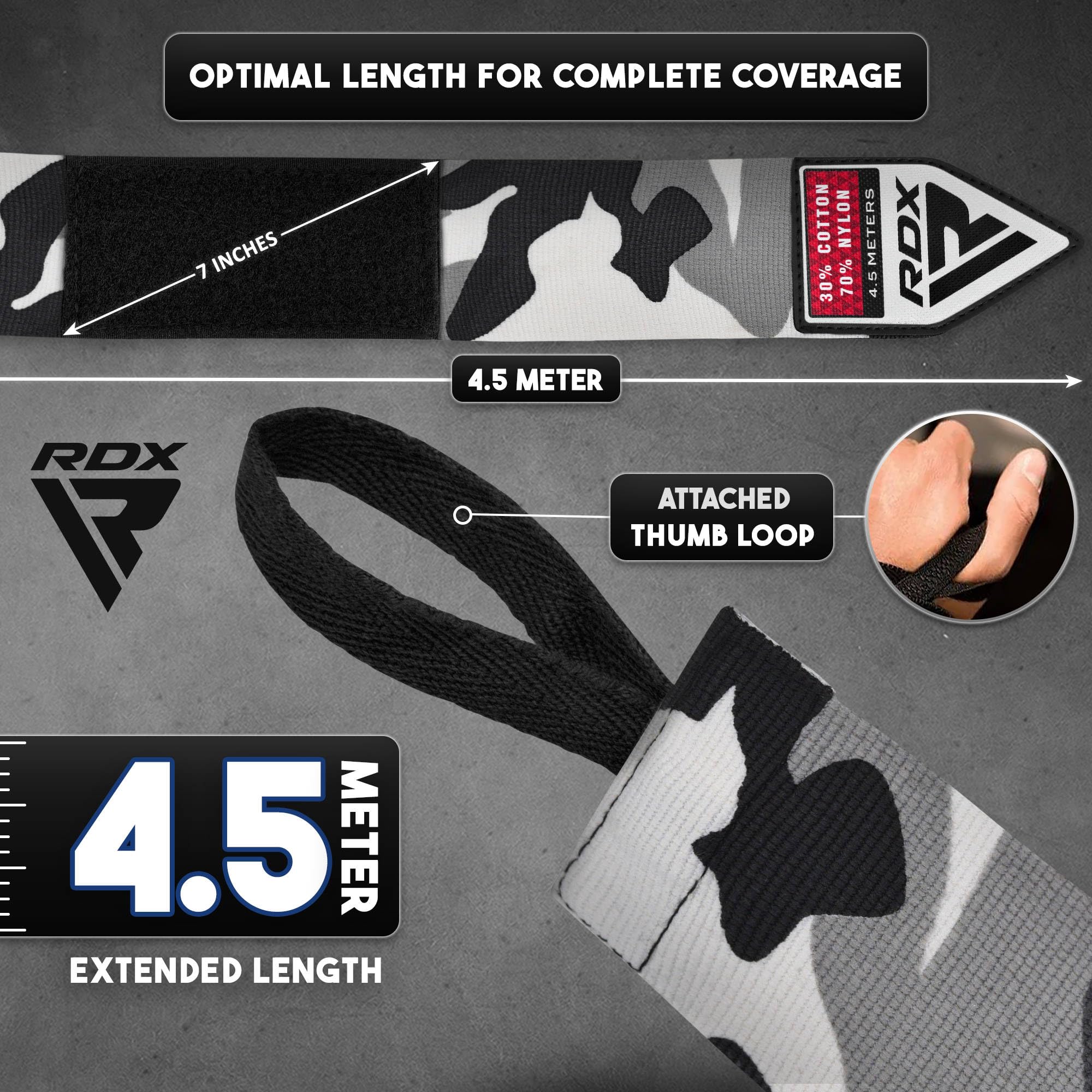 rdx-boxbandagen-4-5-m-profi-elastische-hand-wraps-baumwolle image 4