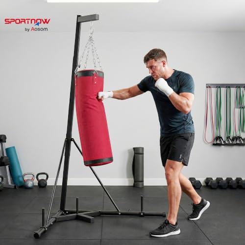sportnow-boxsackst-nder-185-231cm-freistehender-boxsackhalter-stahl-inkl-sandsac image 8