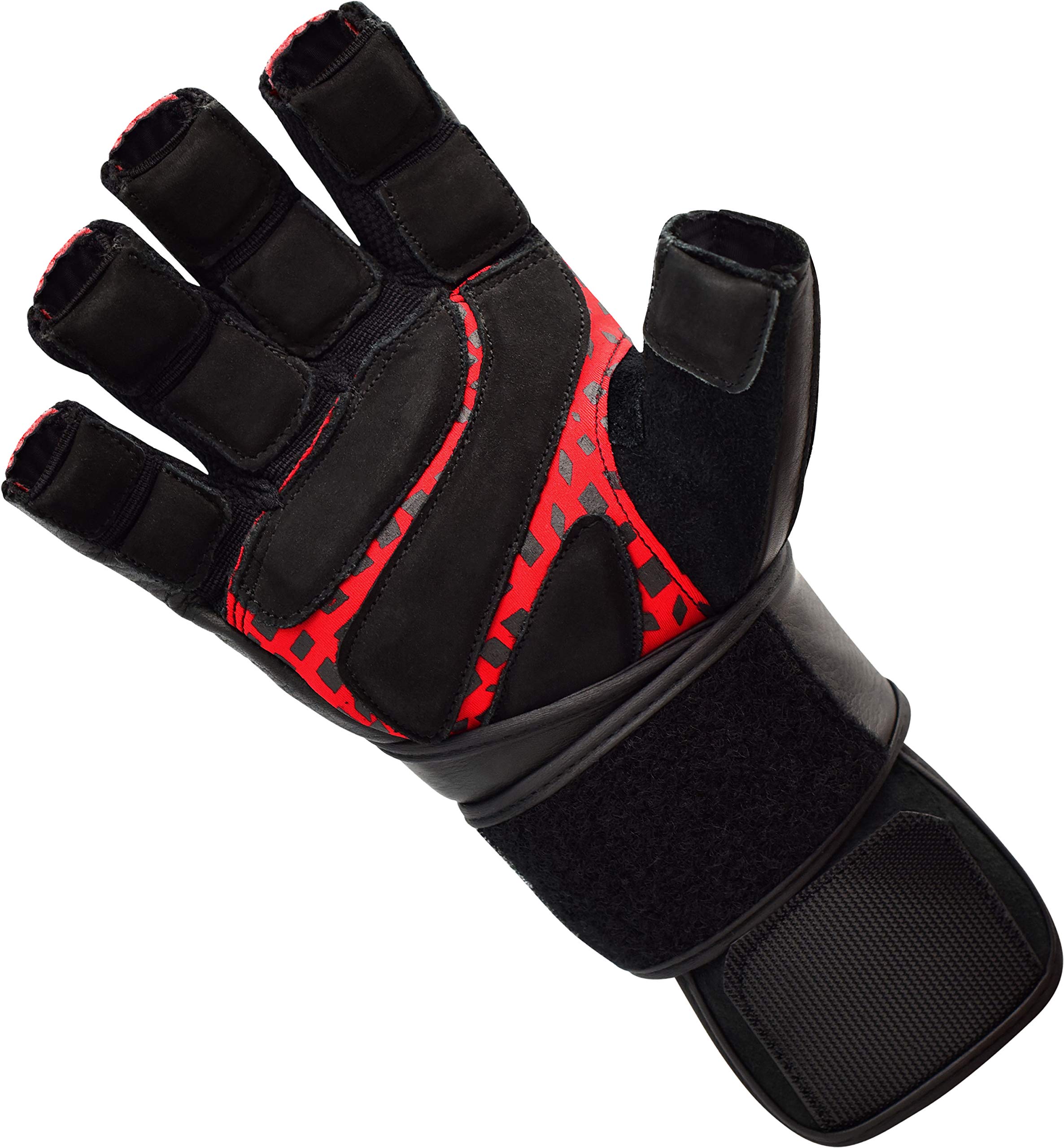 rdx-trainingshandschuhe-lang-mit-handgelenkst-tze-gym-gloves-maya-hide-leder image 5