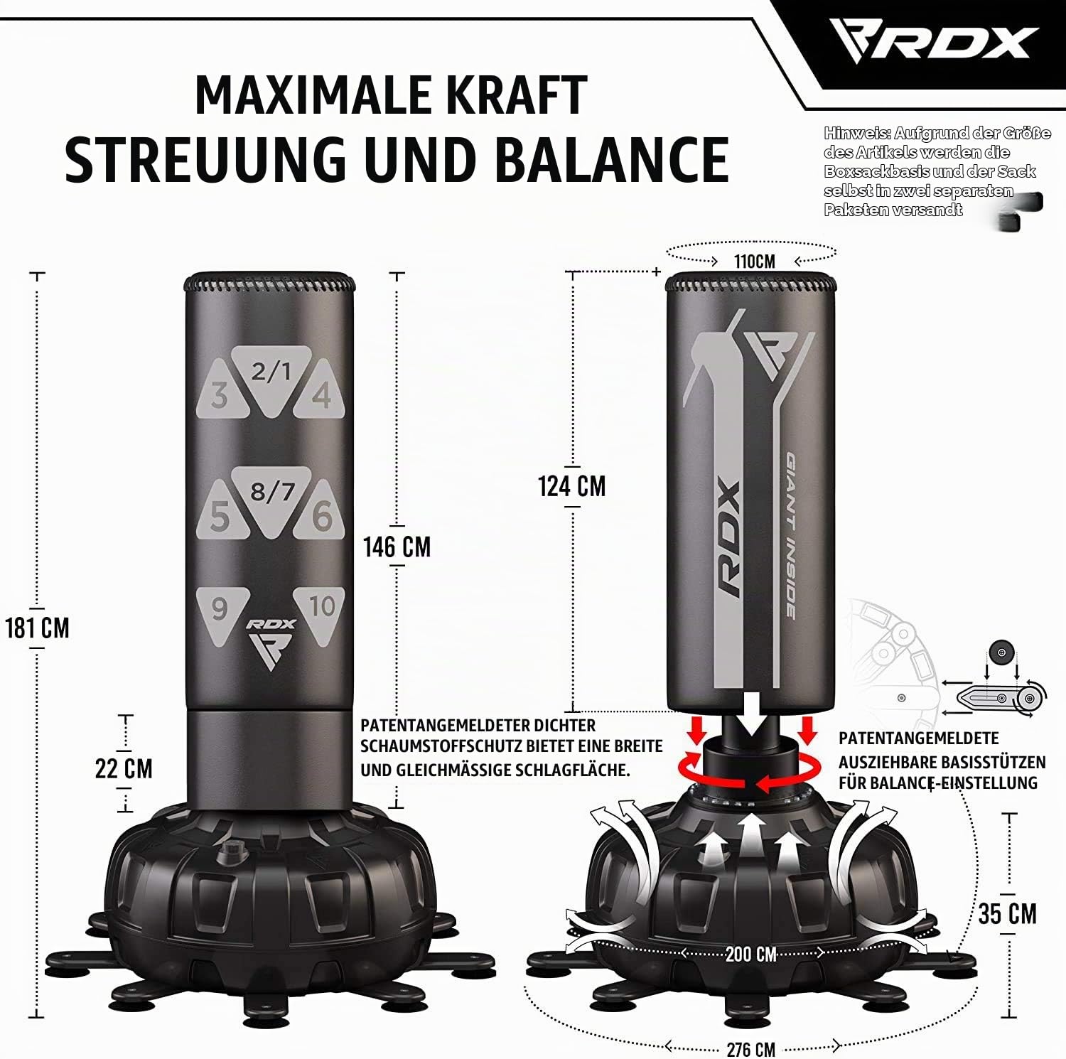 rdx-6ft-xxl-standboxsack-183cm-mit-handschuhen-freistehender-boxsack image 3