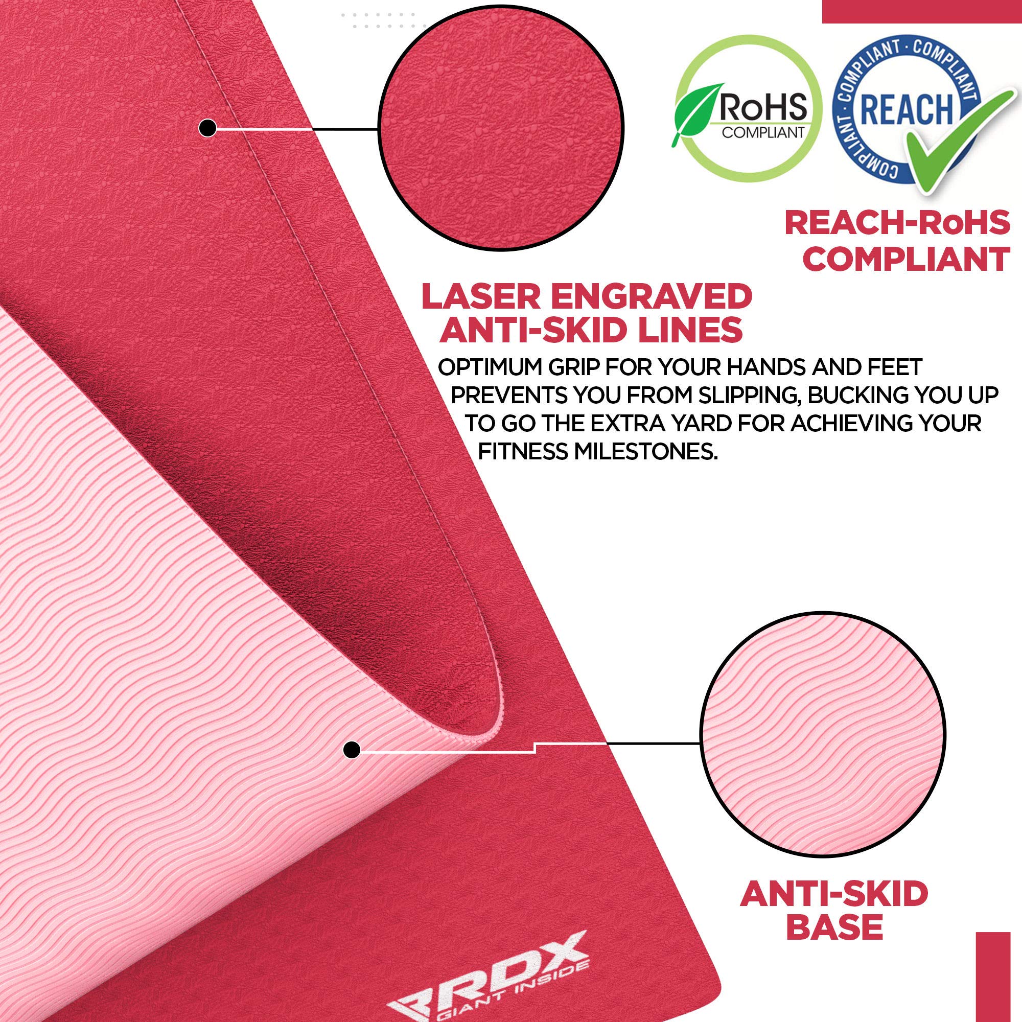 rdx-yogamatte-183x61x0-6-cm-tpe-6-mm-gymnastikmatte-rutschfest-mit-tasche image 2