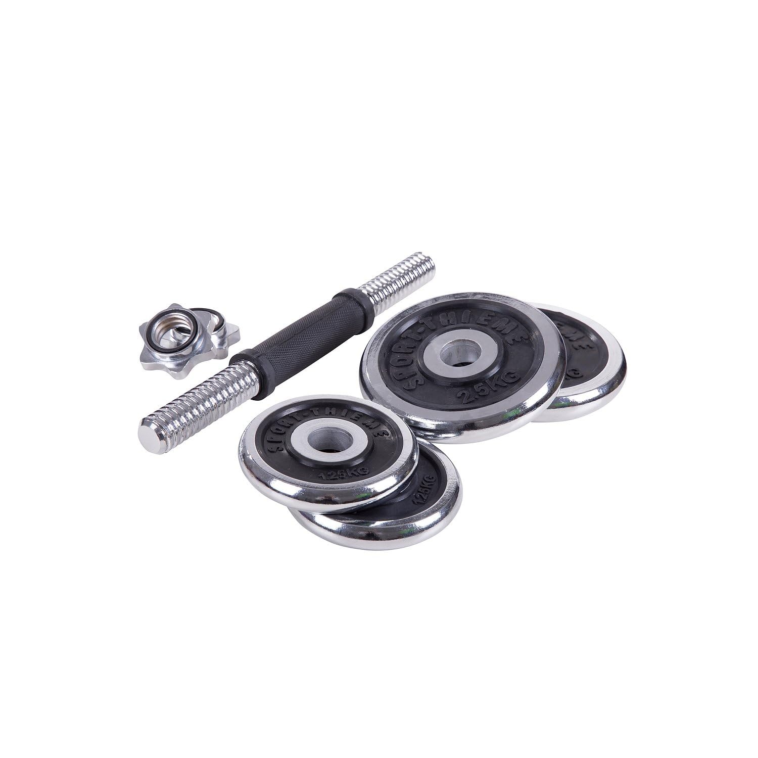 sport-thieme-kurzhantel-set-10-kg-mit-koffer-chromstange-und-scheiben image 4