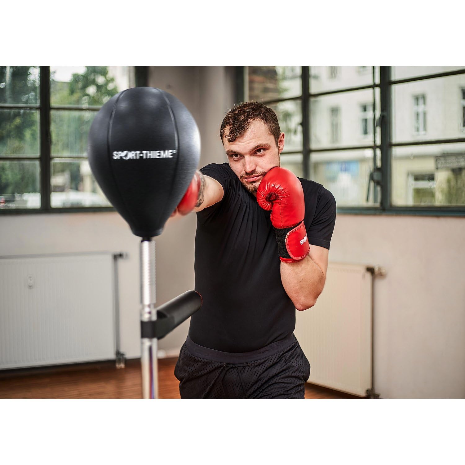 sport-thieme-punchingball-power-spin-standboxsack-mit-ausleger image 6