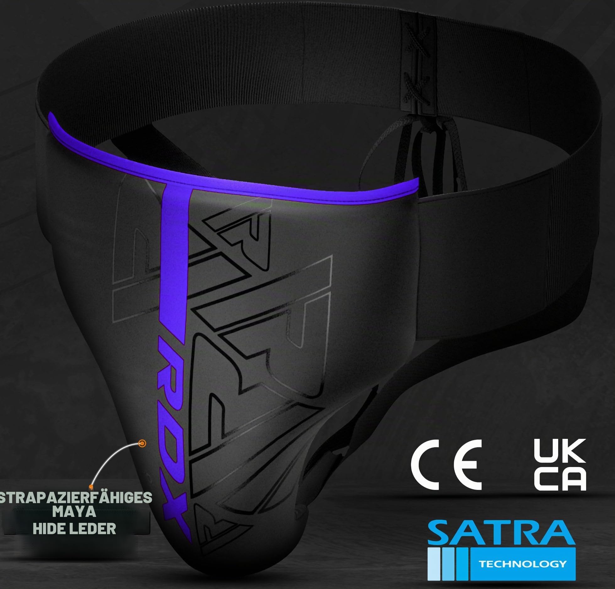 rdx-kara-tiefschutz-herren-maya-hide-leder-groin-guard-mma-boxen-muay-thai image 2