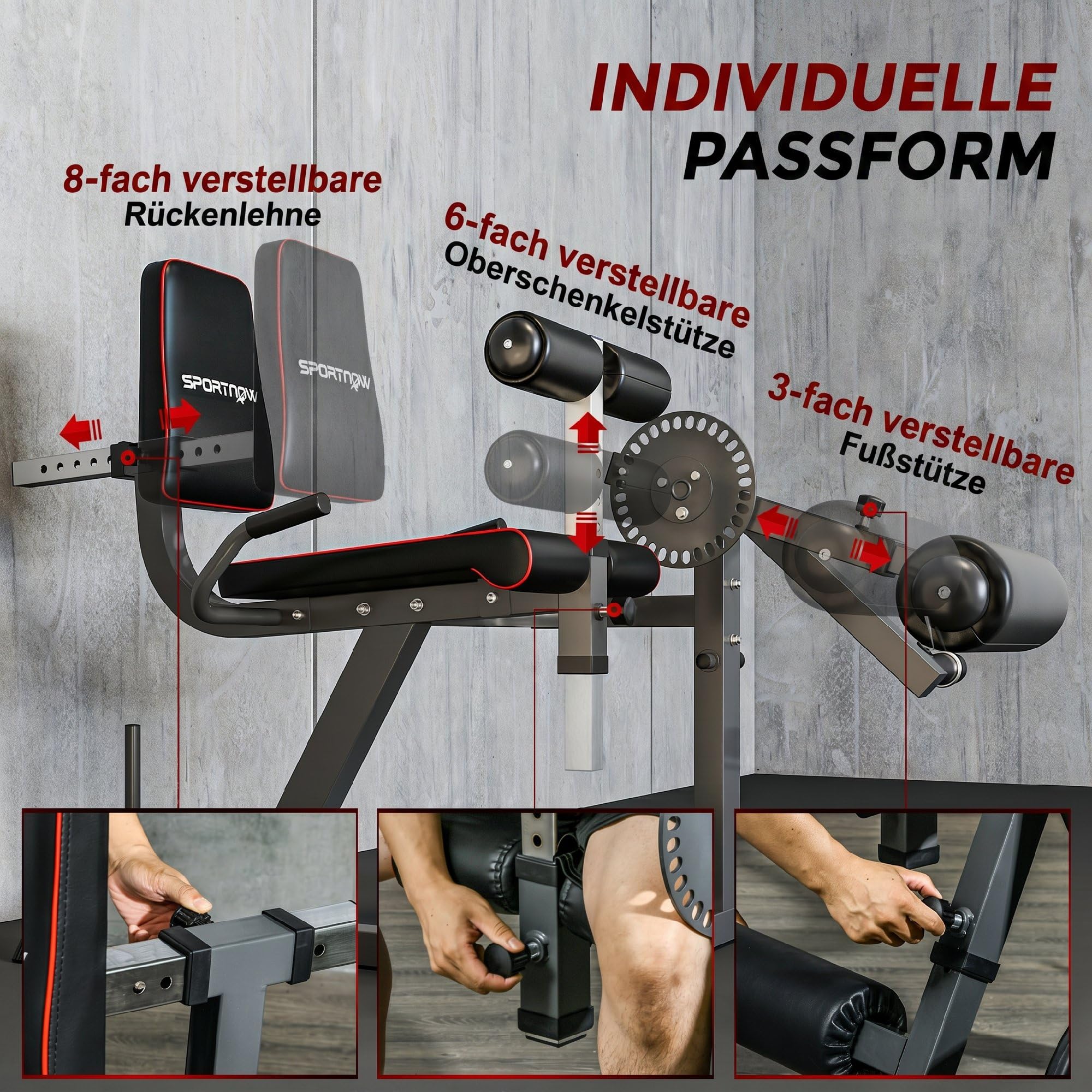 sportnow-beinstrecker-beinbeuger-plattenbeladung-home-gym image 5