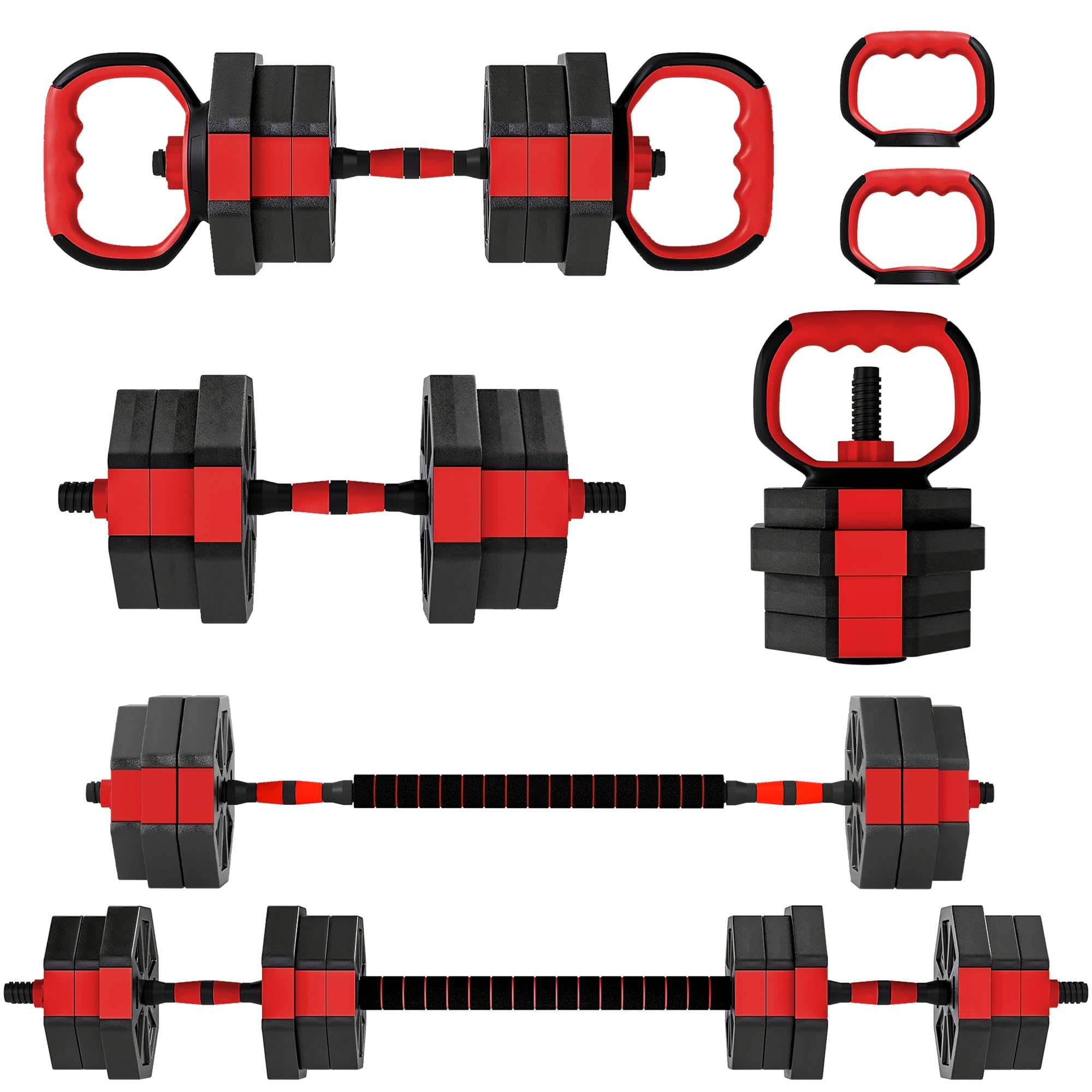 sportnow-6-in-1-hantelset-verstellbar-mit-verbindungsrohr image 1
