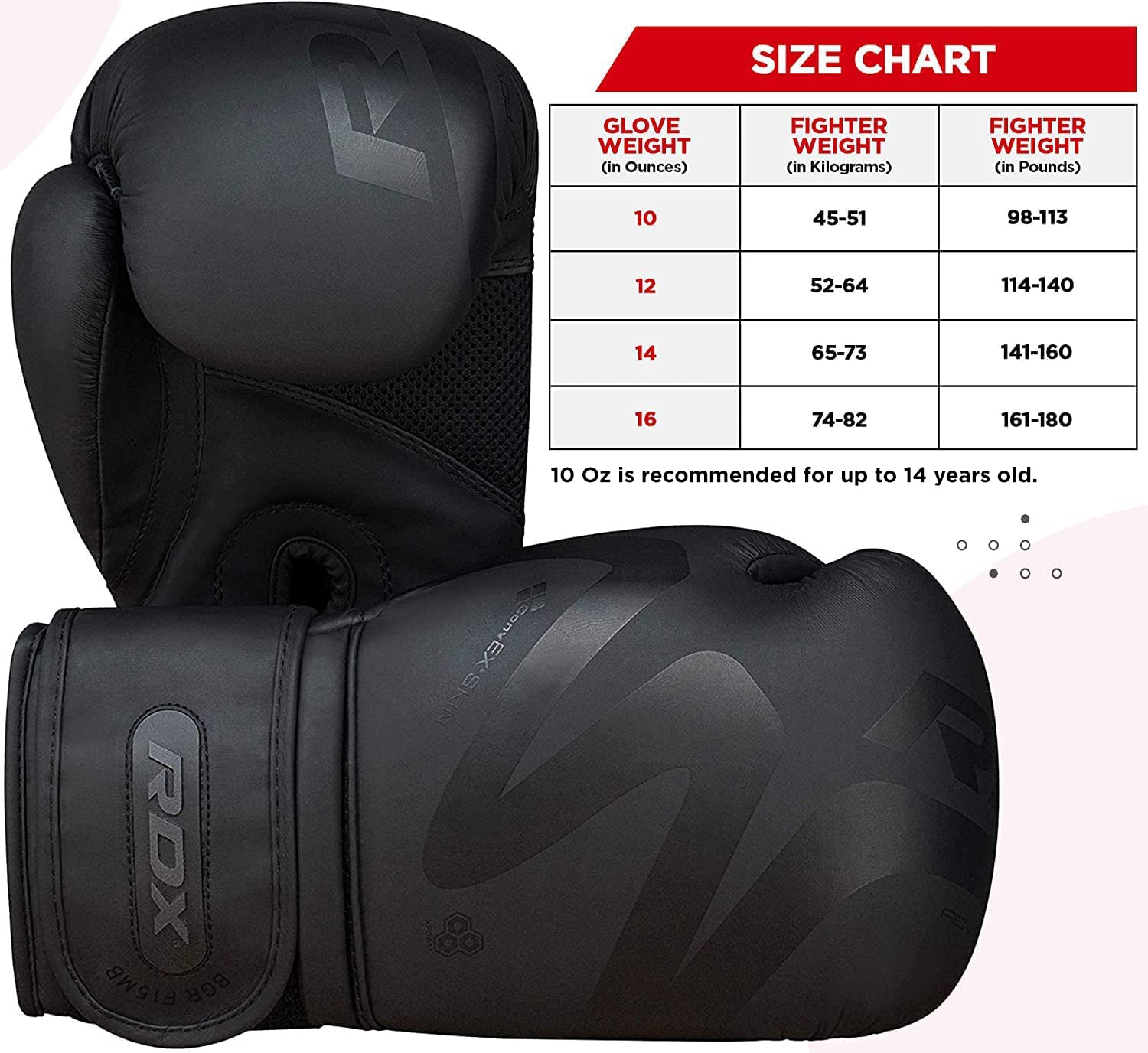 rdx-f15-noir-boxhandschuhe-10oz-convex-skin-leder-schwarz image 6