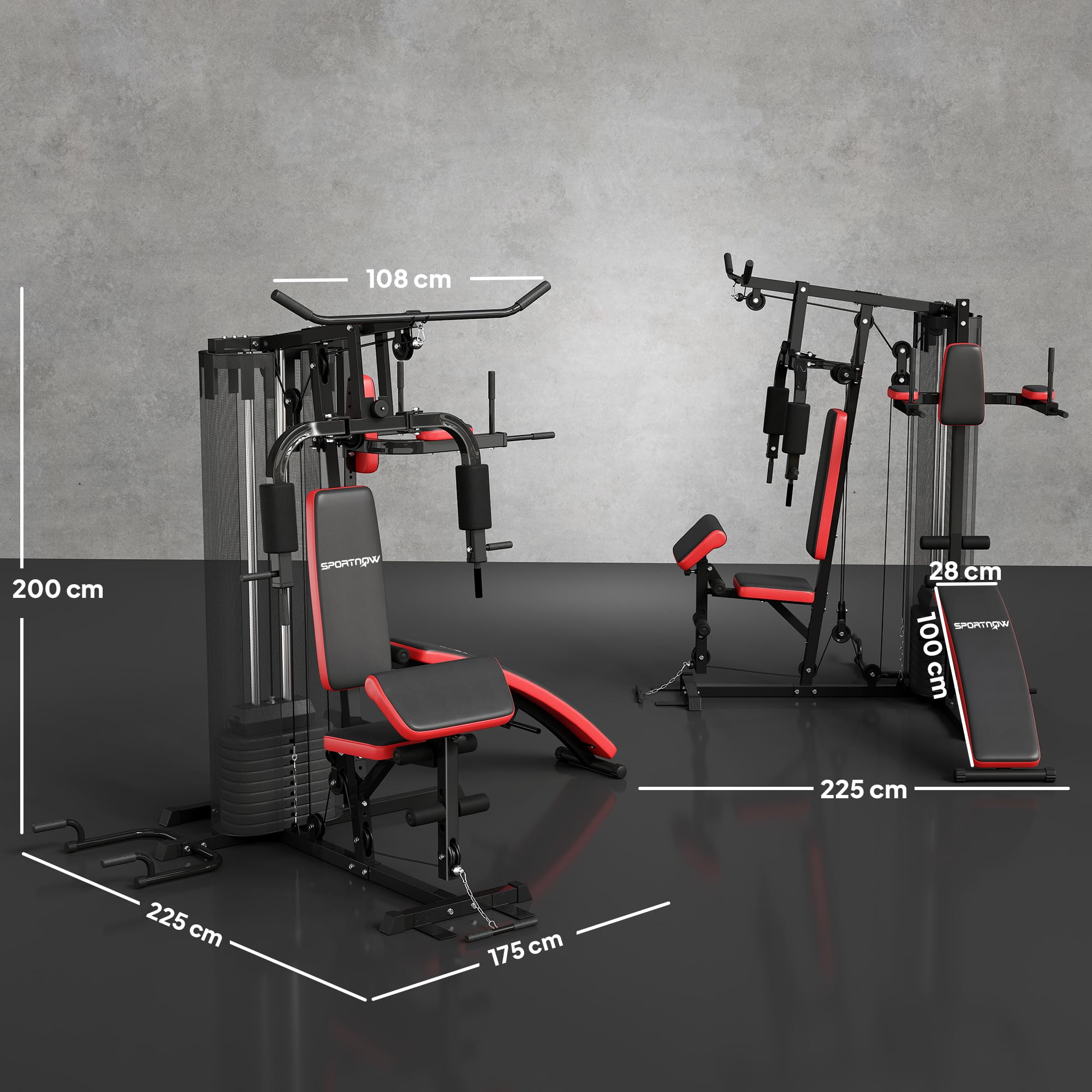 sportnow-kraftstation-65kg-multifunktions-home-gym-mit-butterfly-und-latzug image 7