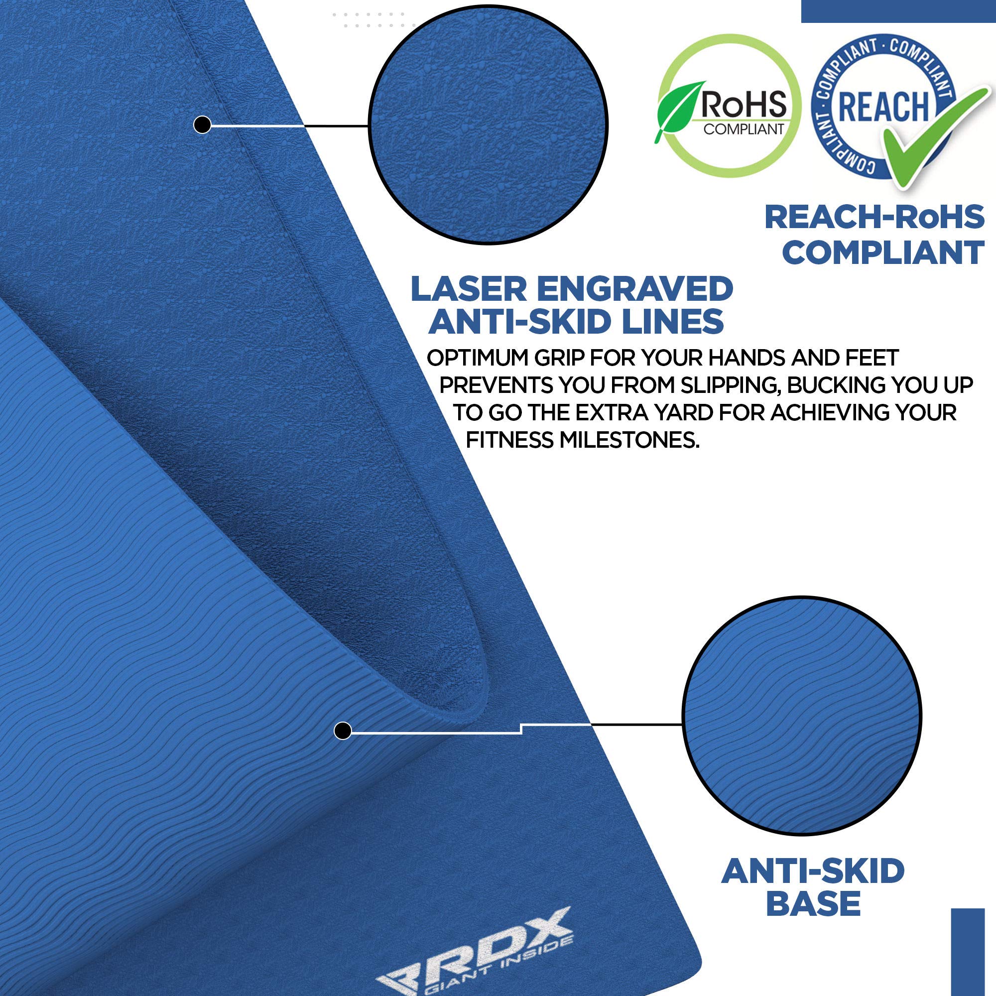 rdx-yogamatte-tpe-6mm-rutschfest-183-x-61-cm-reach-rohs-zertifiziert-mit-tragegu-2 image 2