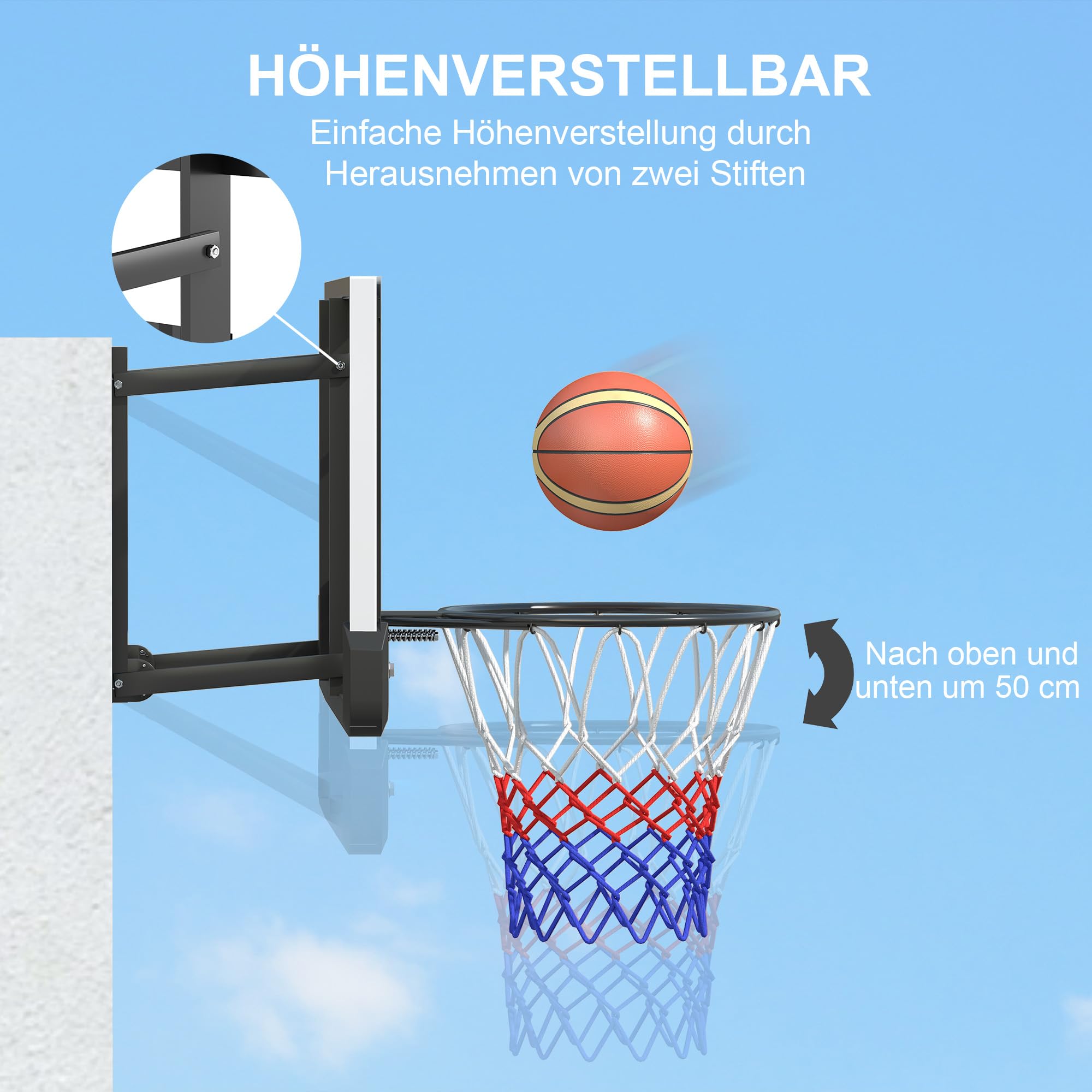 sportnow-basketballkorb-mit-r-ckwand-110-x-70-cm-45-cm image 4