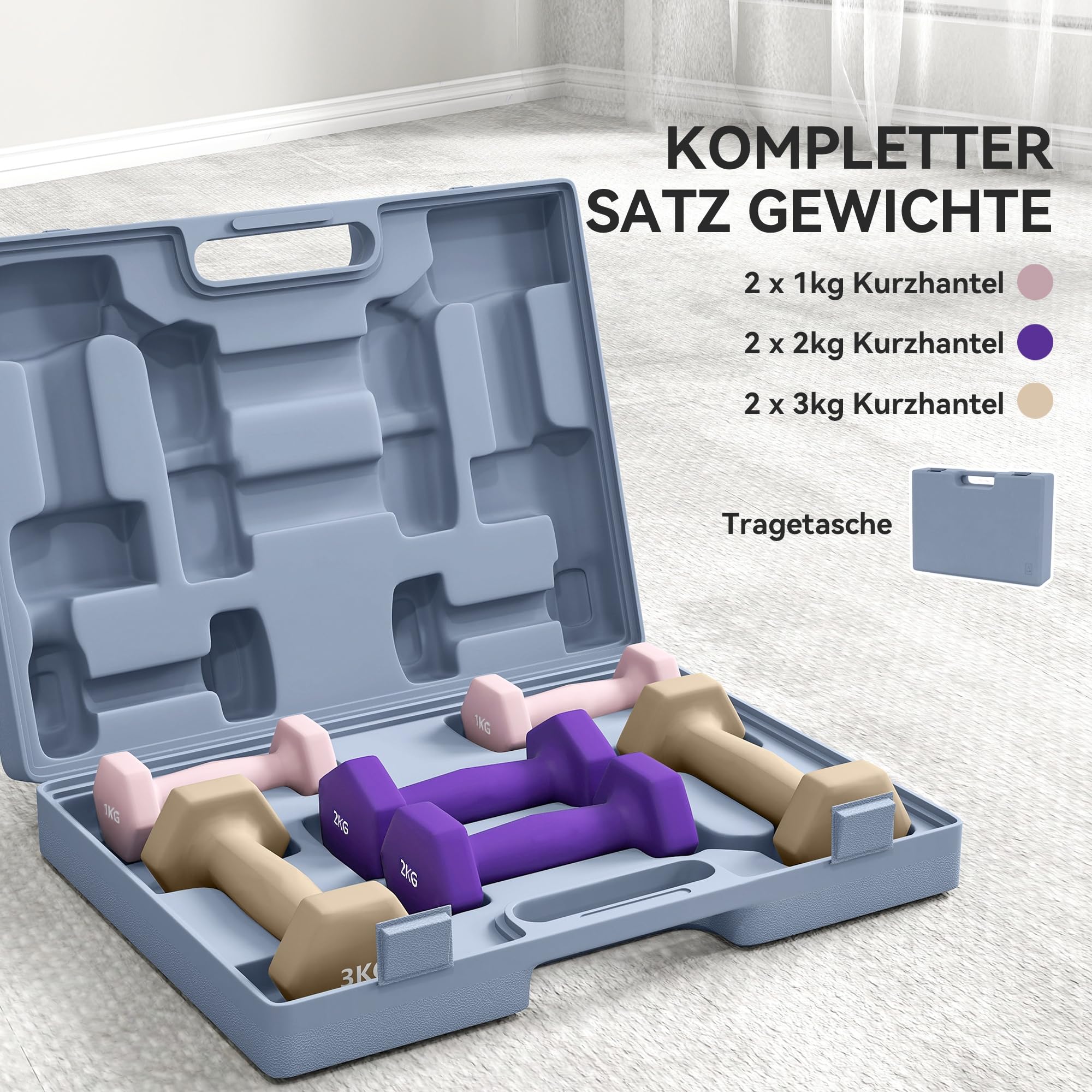 sportnow-hantelset-6er-stahl-1kg-1-5kg-2kg-mit-koffer image 3