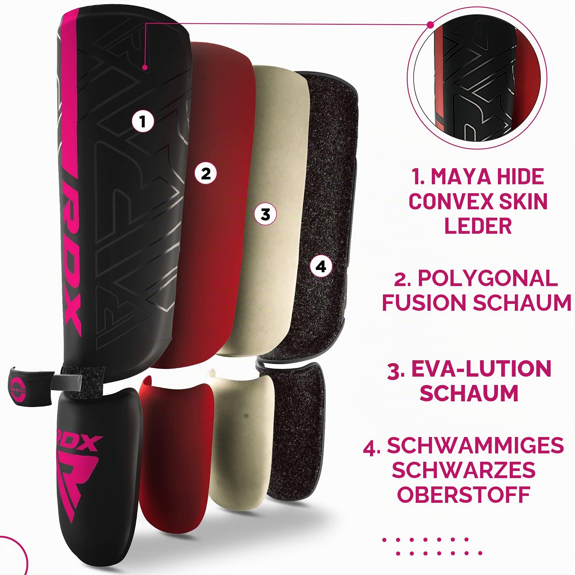 rdx-kara-schienbeinschoner-maya-hide-leder-muay-thai-kickbox-schutz image 4