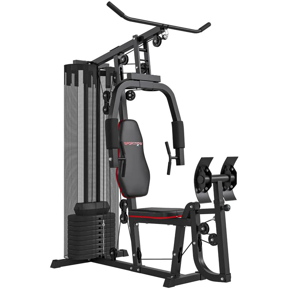 sportnow-kraftstation-mit-beinpresse-45-kg-gewichte image 1