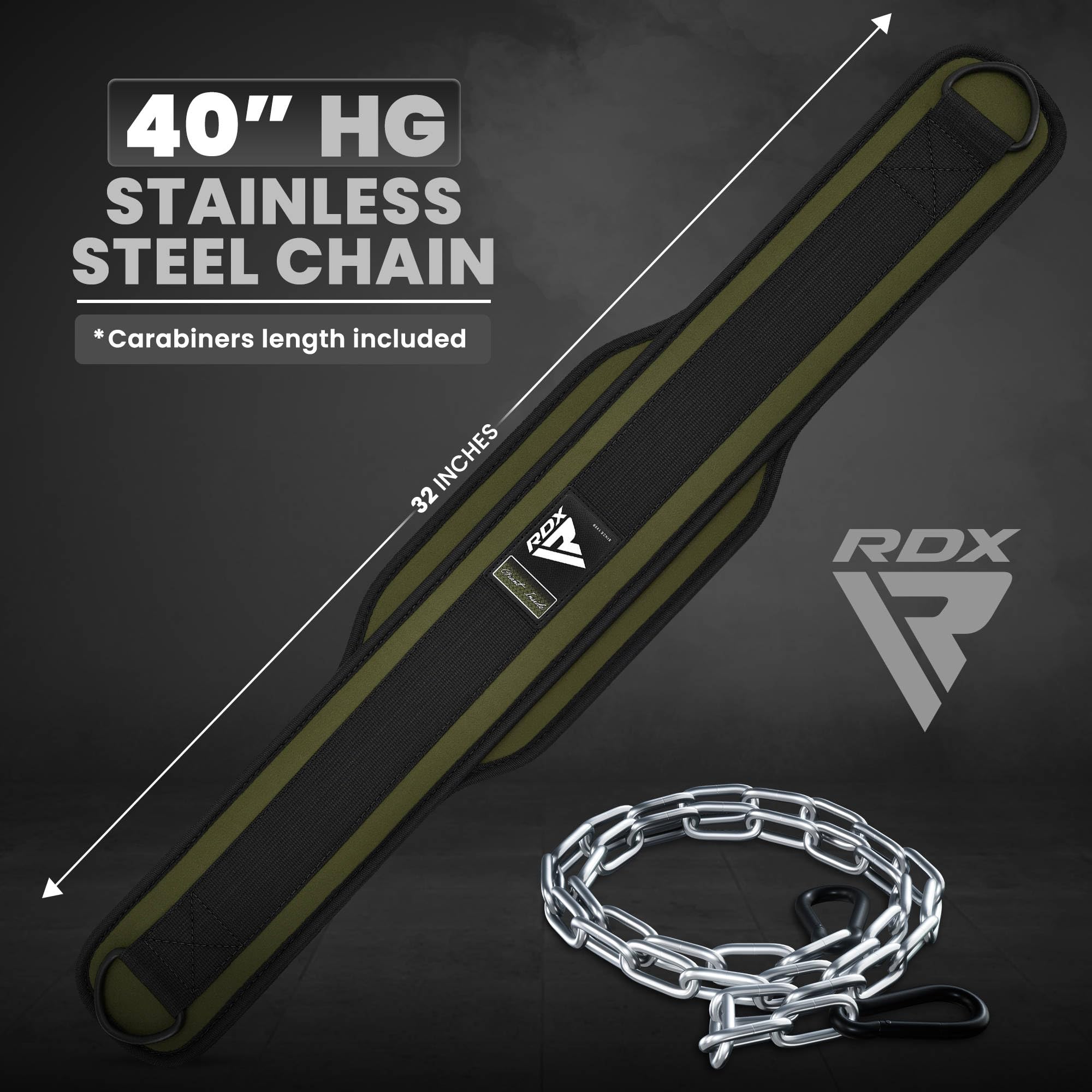 rdx-dip-g-rtel-6-zoll-gewichtheberg-rtel-mit-36-zoll-kette-und-karabiner image 3