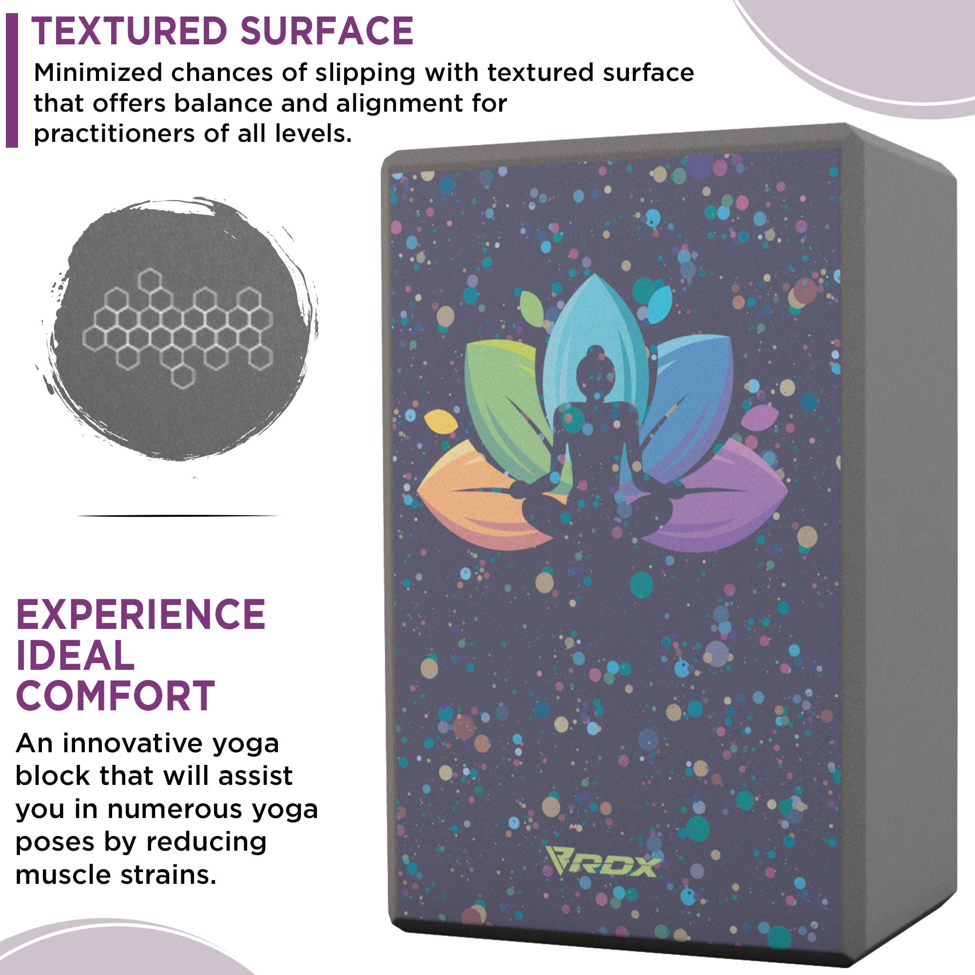 rdx-yoga-block-set-23x15x9-8-cm-high-density-eva-schaumstoff image 2