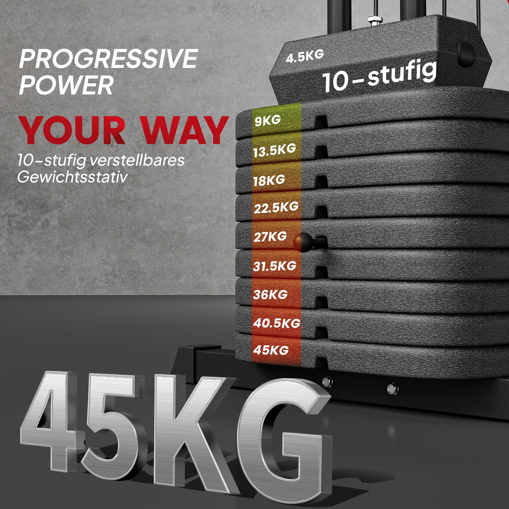 sportnow-kraftstation-mit-beinpresse-45-kg-gewichte image 4