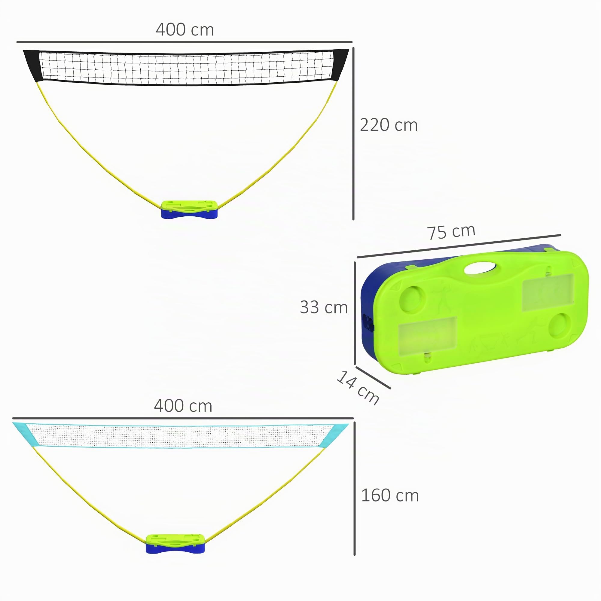 sportnow-2-in-1-badmintonnetz-4-m-mit-st-nder-verstellbar image 7