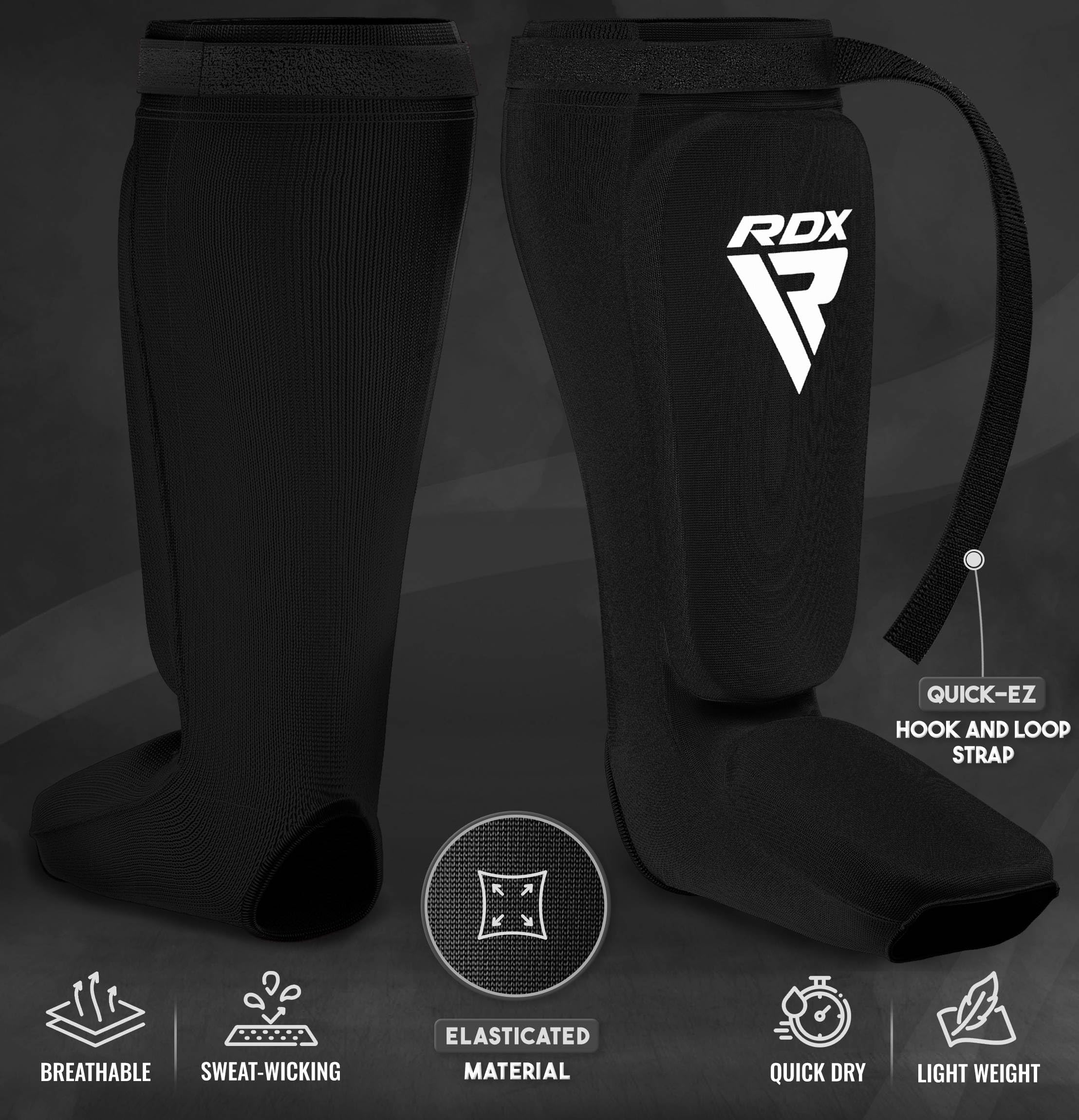 rdx-schienbeinschoner-kickboxen-muay-thai-shin-pads-mit-spannschutz-ce-satra image 3