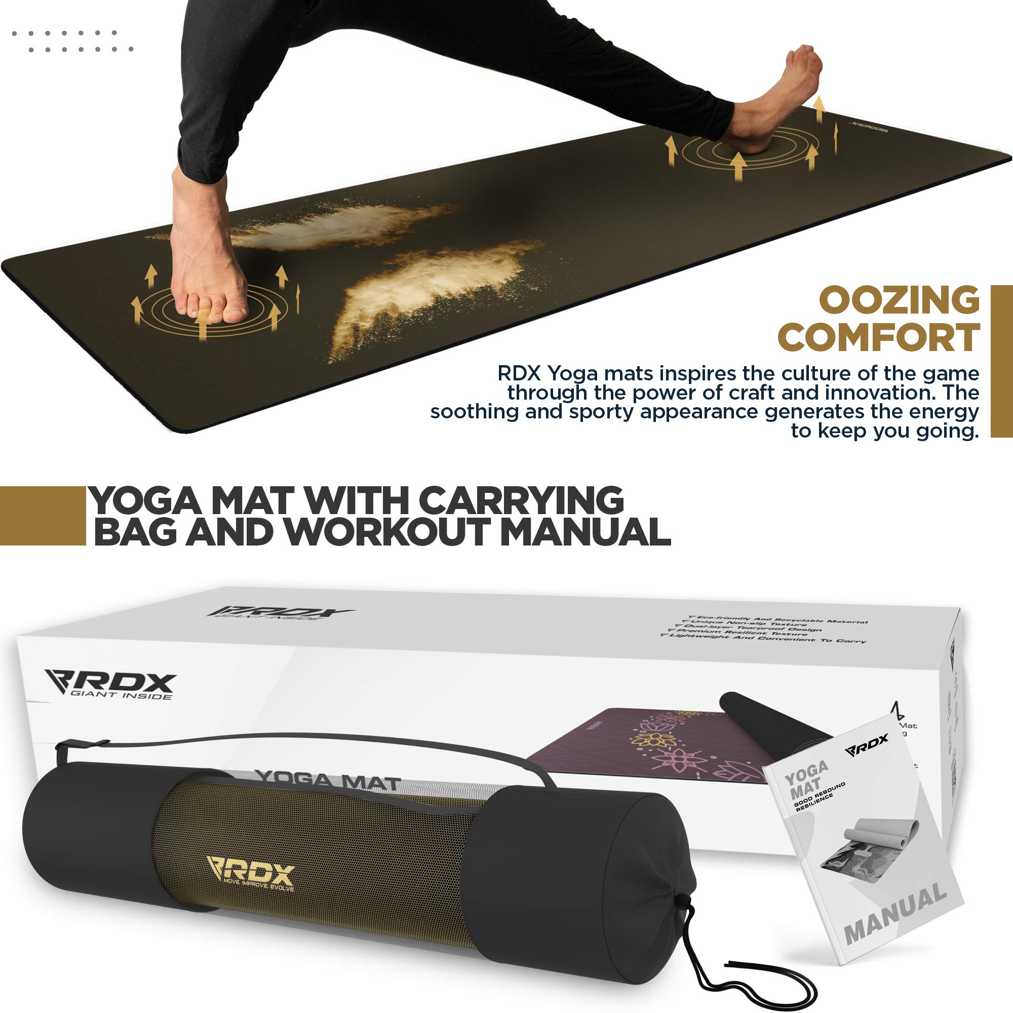 rdx-yogamatte-pu-6mm-rutschfest-183x61cm-naturkautschuk-mit-tragetasche-und-bung-2 image 5