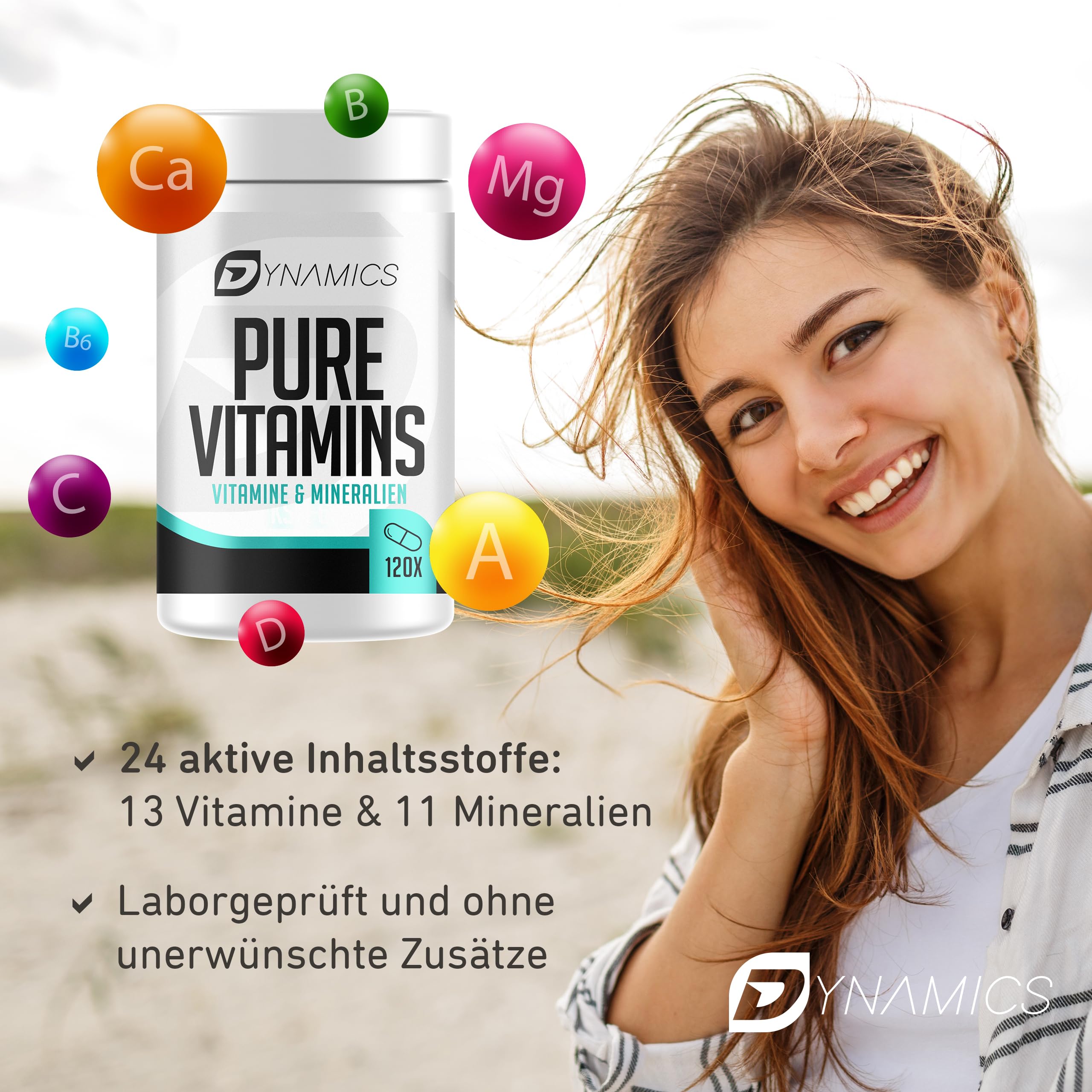 dynamics-pure-vitamins-multivitamin-hochdosiert-120-tabletten-vegan image 3