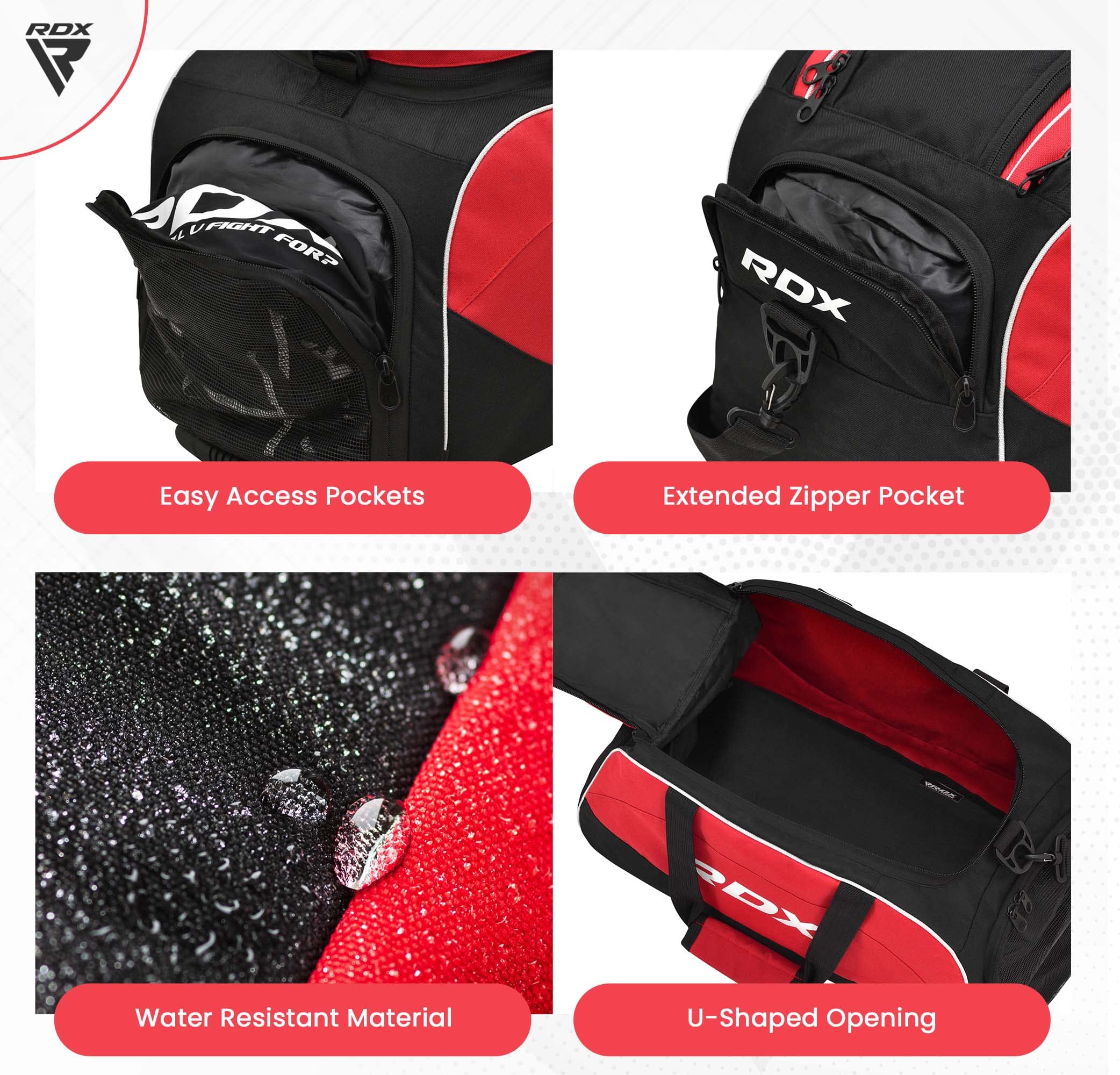 rdx-sporttasche-schwarz-rot-2-in-1-gym-bag-mit-rucksackfunktion-schuhfach-und-4- image 5