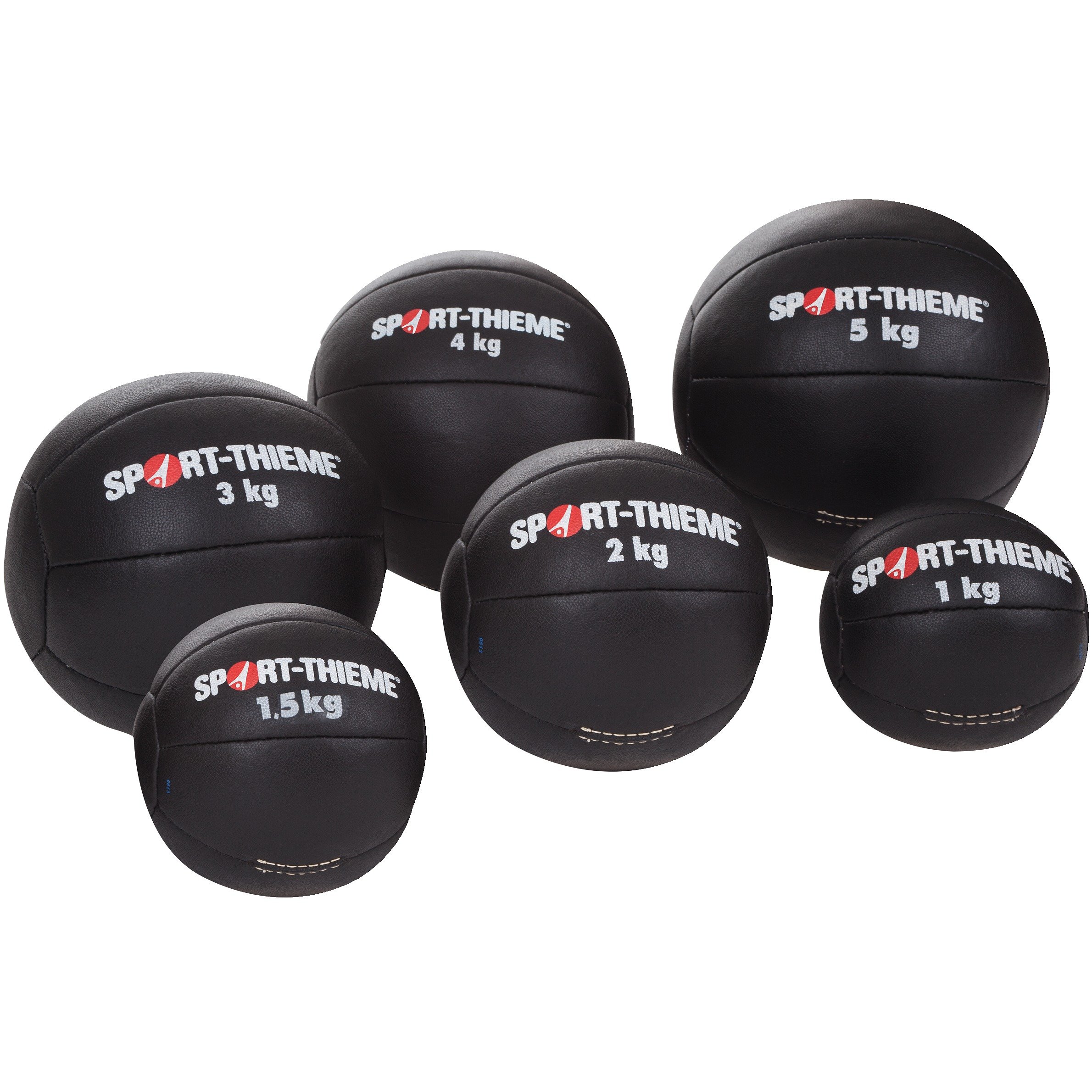 sport-thieme-medizinball-schwarz-echtleder-1-5-kg image 1