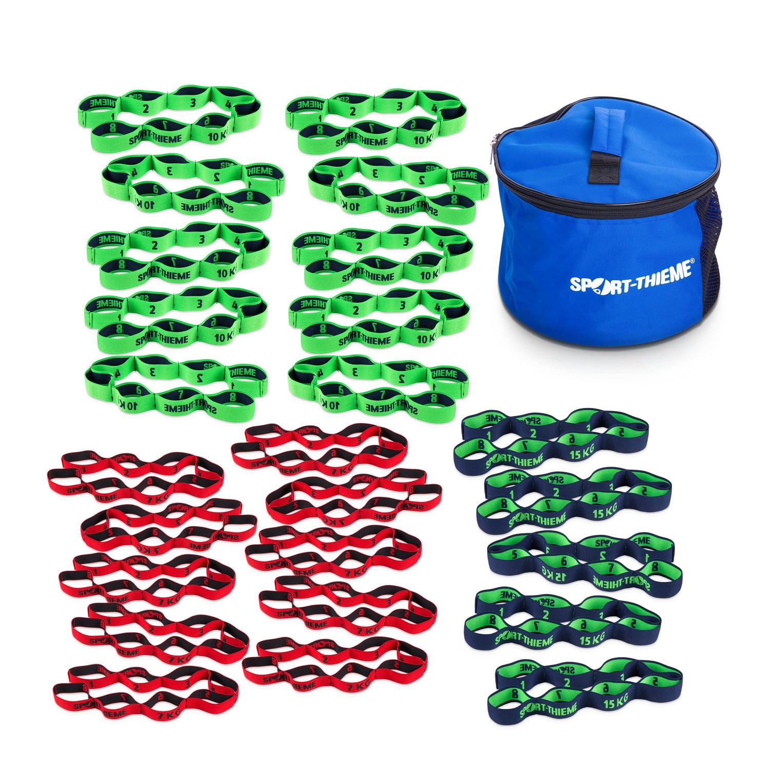 sport-thieme-aqua-elastikb-nder-set-8-schlaufen-f-r-aquafitness-und-gruppentrain image 1
