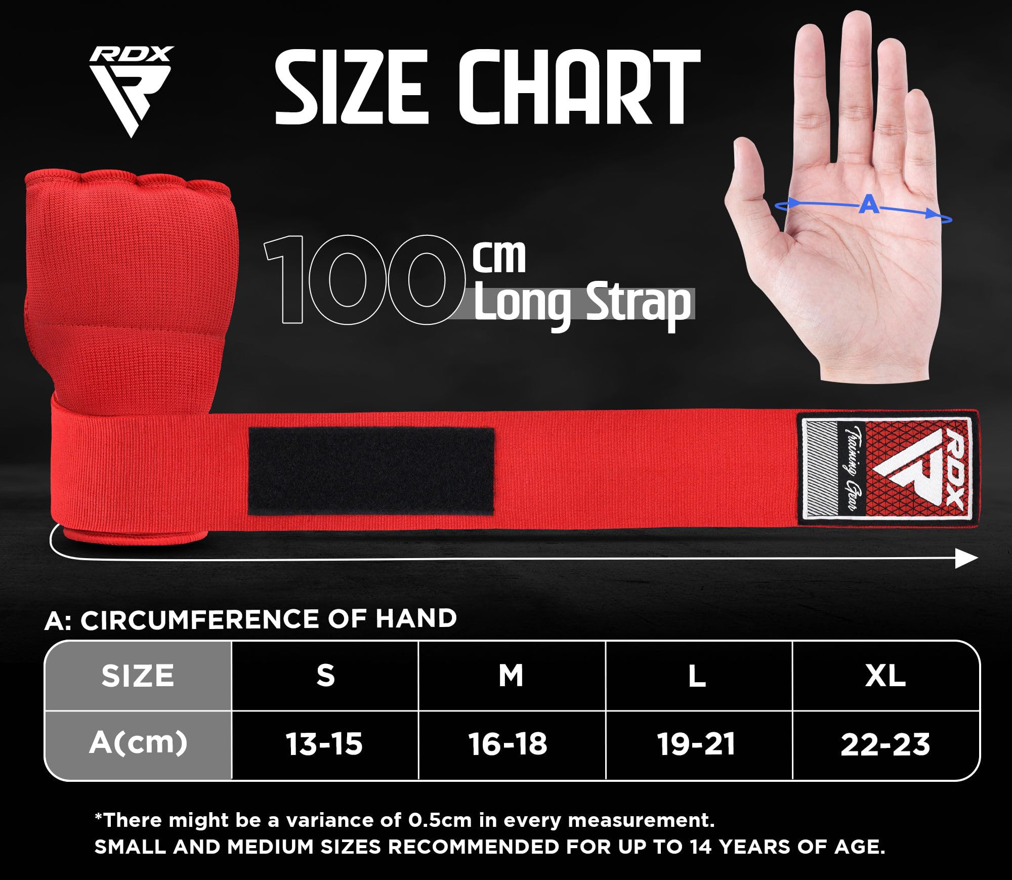 rdx-is2-gel-innenhandschuhe-boxen-mma-100-cm-bandage-quick-wraps image 3
