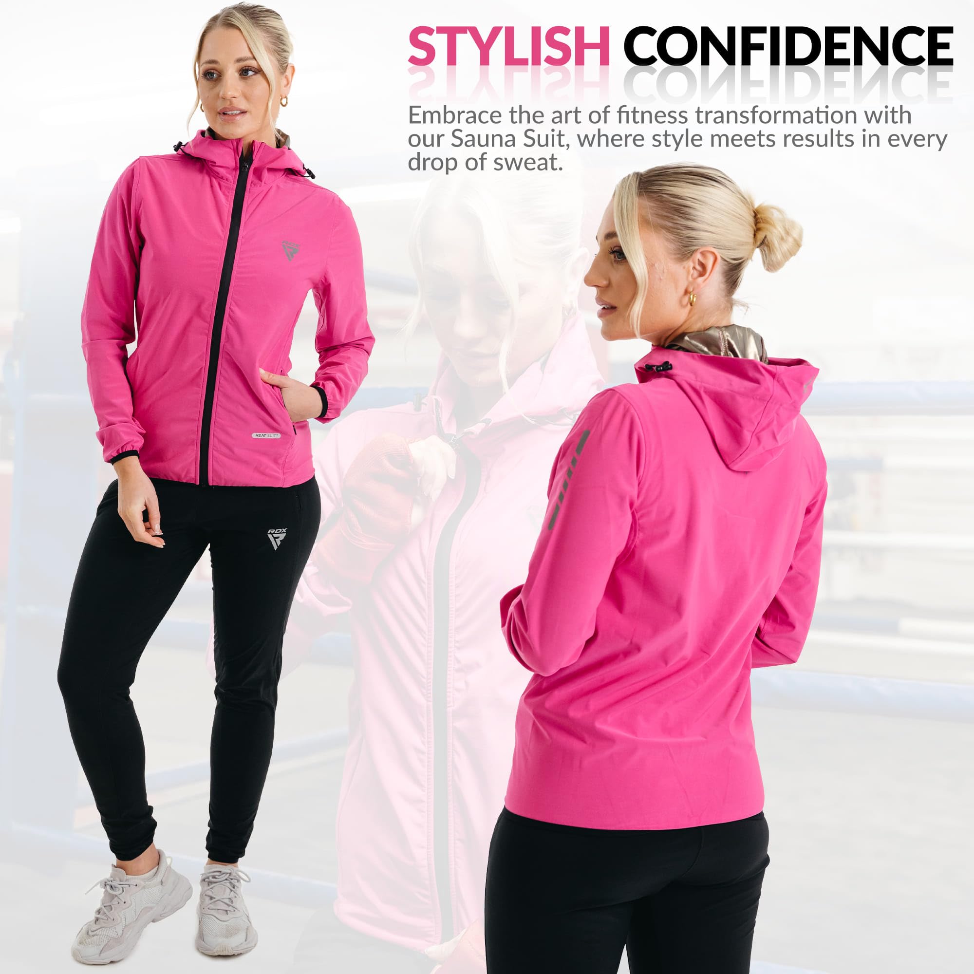 rdx-damen-saunaanzug-h2-w-rmereflektierend-kapuze-6-taschen-f-r-training-abnehme image 7