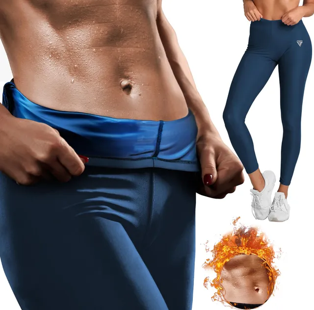 rdx-damen-sauna-leggings-pu-stretch-mit-seitlichem-rei-verschluss image 1