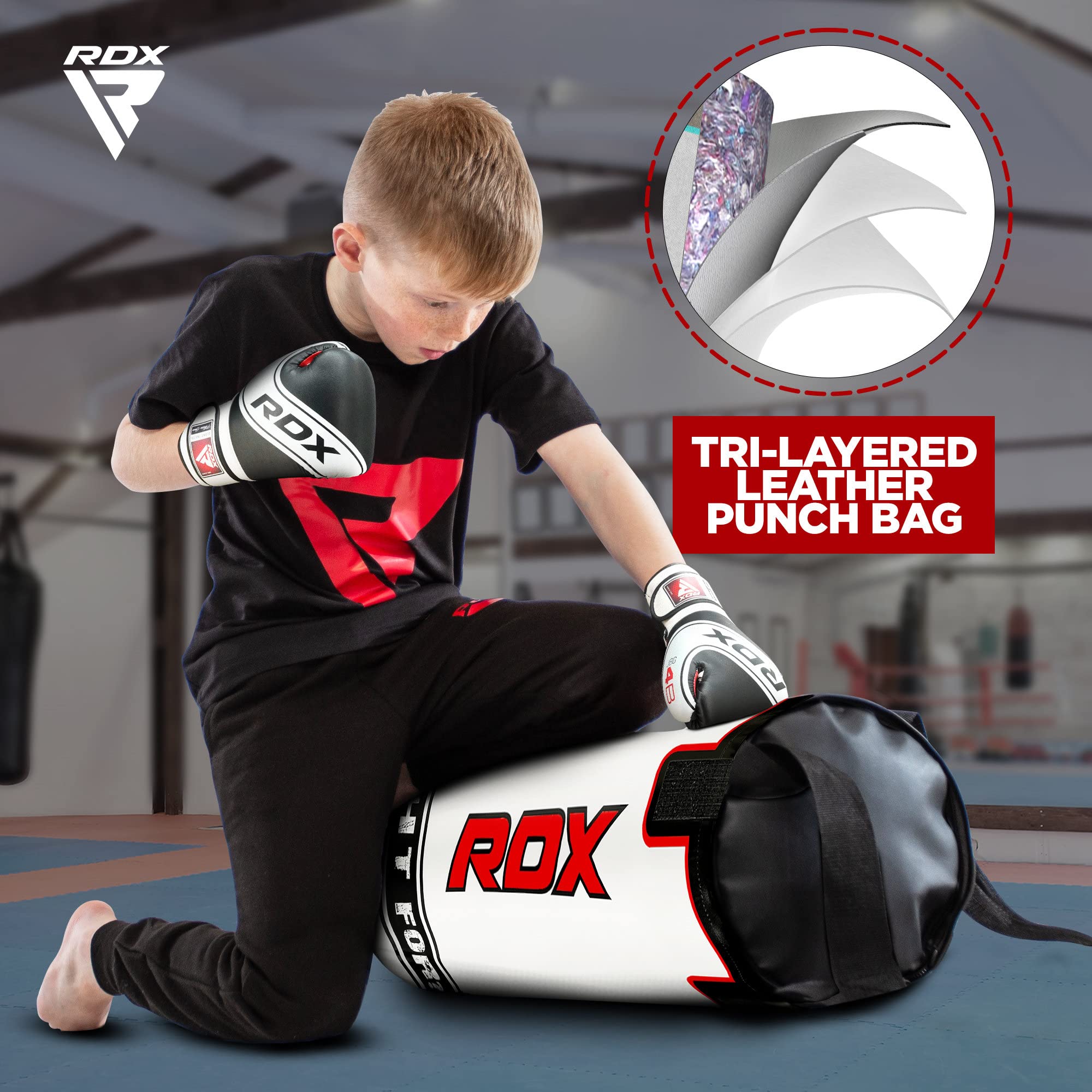 rdx-kinder-boxsack-60-cm-ungef-llt-maya-hide-leder-set-mit-6-oz-handschuhen image 5